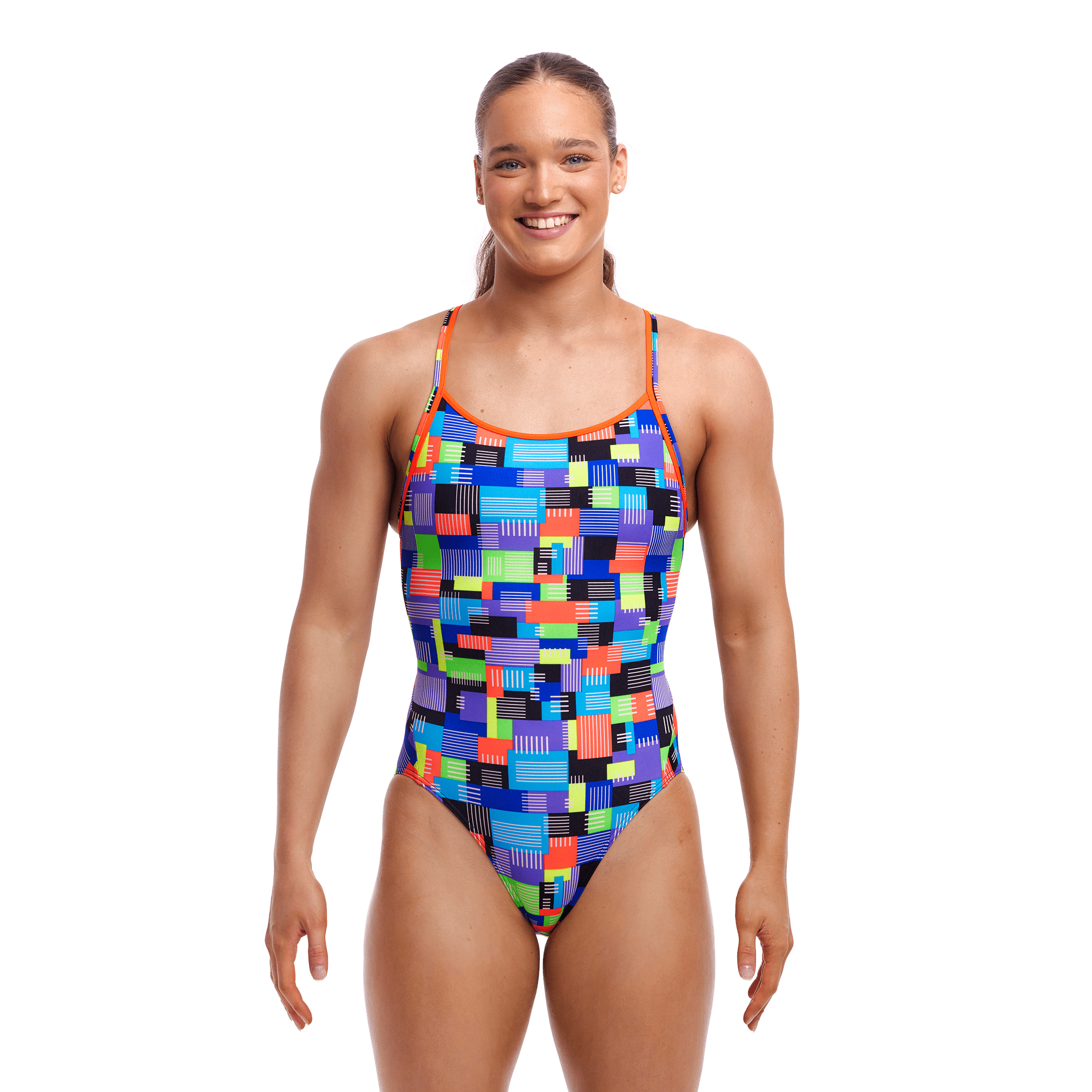 Funkita Diamond Back Women's Swimsuit - Stylish One Piece Bathing Suit for Swimming, Beach & Pool Activities