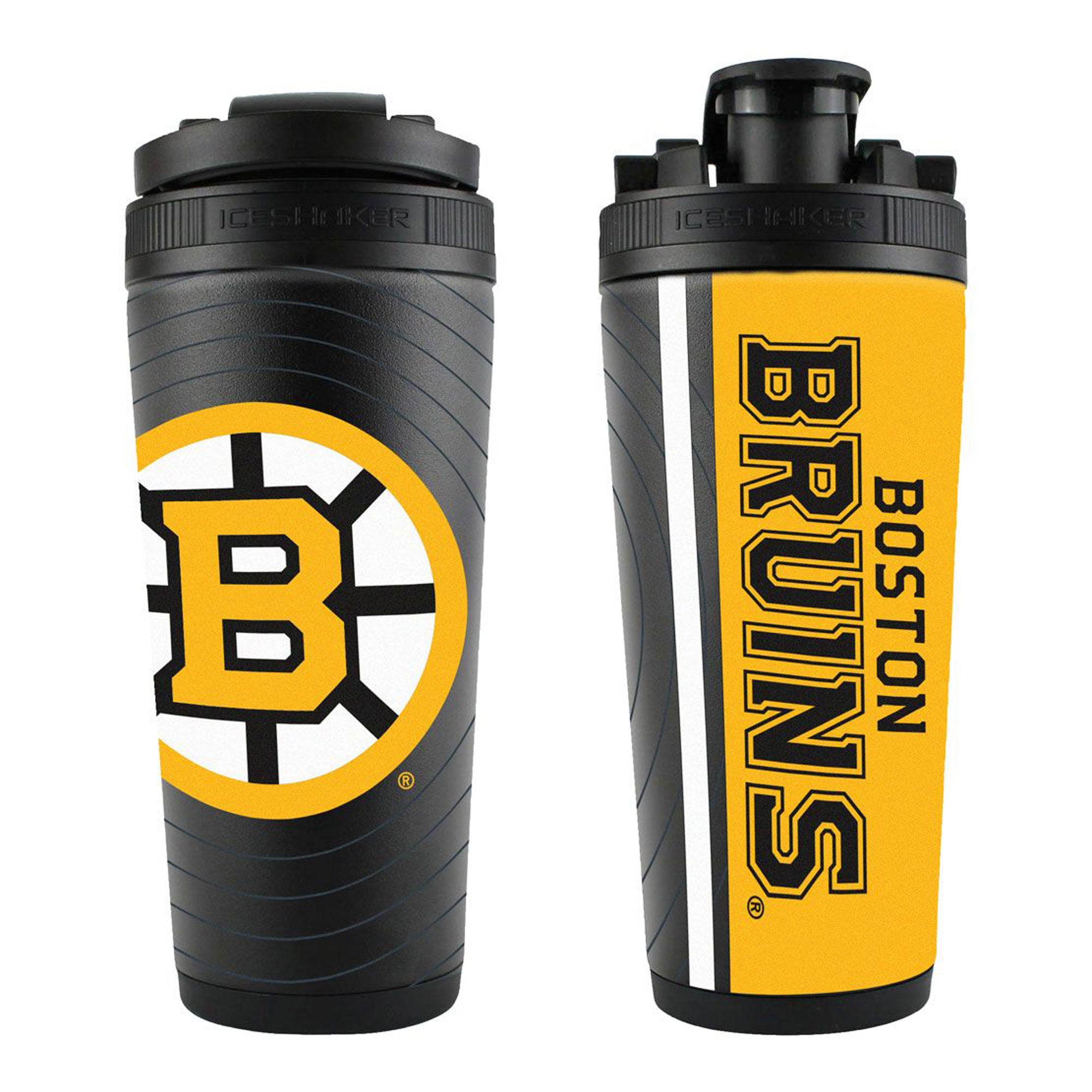 Official Boston Bruins 26oz Insulated Stainless Steel Water Bottle - NHL Team Logo Shaker Cup for Gym, Workouts & Sports Hydration