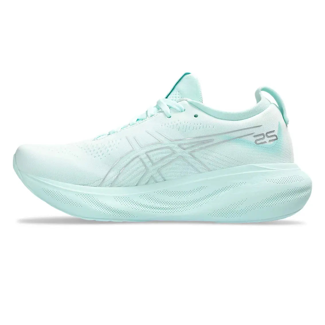ASICS GEL-Nimbus 25 Women's Running Shoes - Soothing Sea/Pure Silver | Premium Cushioning for Long Distance Running & Marathon Training