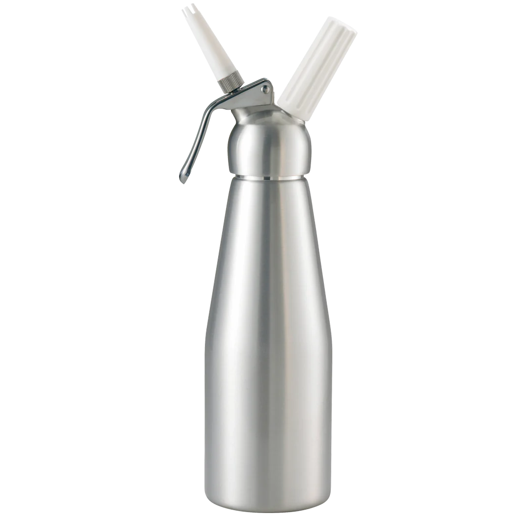 Browne Mosa 32 Oz Whipped Cream Dispenser - Aluminum Whipper for Professional & Home Use - Perfect for Desserts, Coffee, Cocktails & Baking