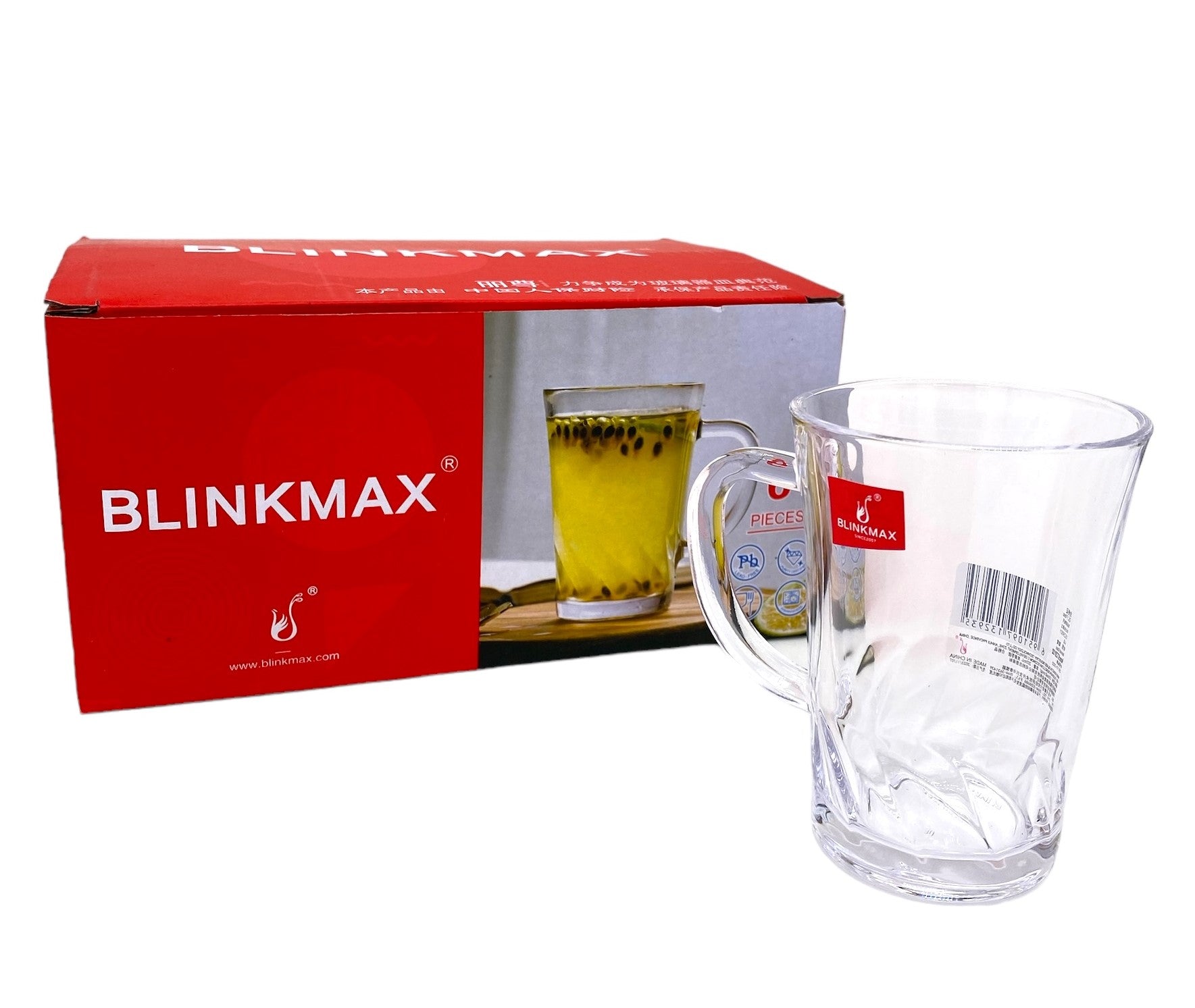 6-Piece Tea Glass Set - Elegant and Durable Glass Cups for Hot & Cold Beverages - Perfect for Tea, Coffee, Juice, and Iced Drinks at Home, Office, or Restaurant
