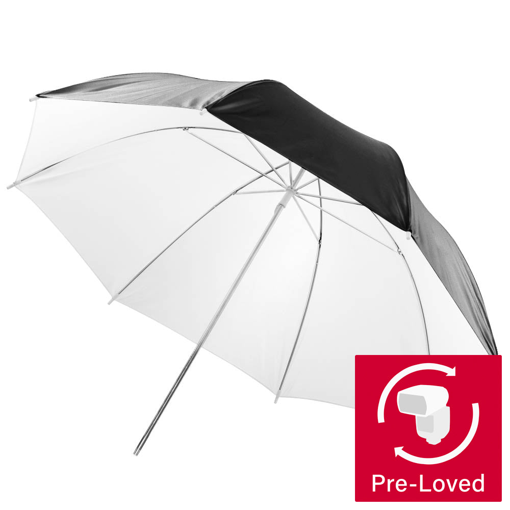 90cm Black/White Photography Light Bounce Umbrella with 8mm Shaft - Perfect for Studio Portraits, Product Photography & YouTube Videos