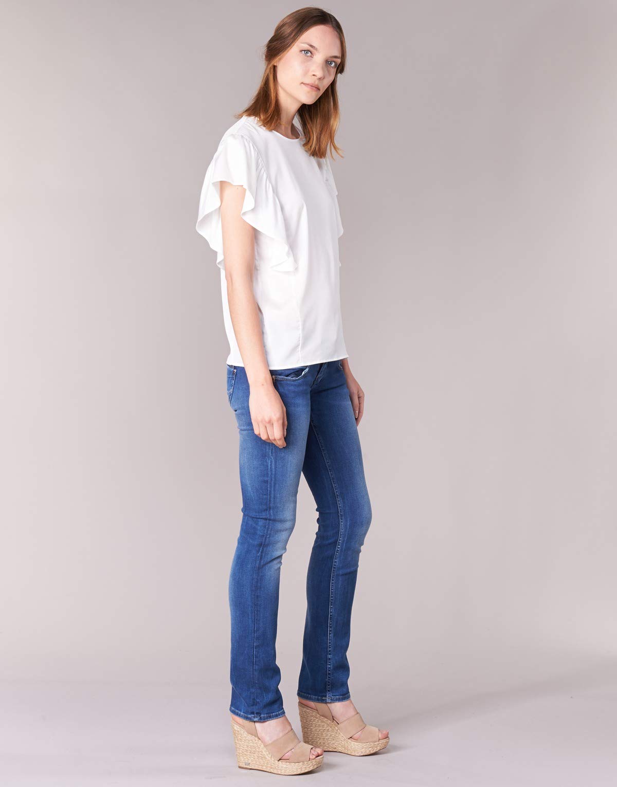 Pepe Jeans Venus Women's Straight Jeans - Blue Denim Pants Size US 33/34 (EU 42/44) - Comfortable & Stylish for Casual Wear, Office & Night Out