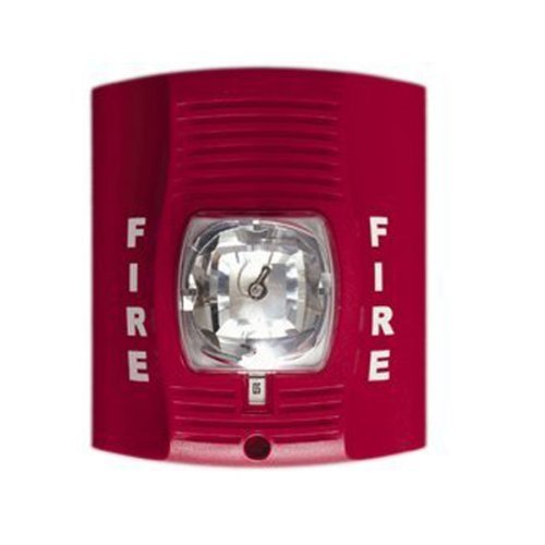SecureGuard Fire Strobe 720P HD Hidden Spy Camera with SD Card DVR - Self Recording Covert Nanny Cam for Home Security, Office Monitoring & Baby Watching (Red)