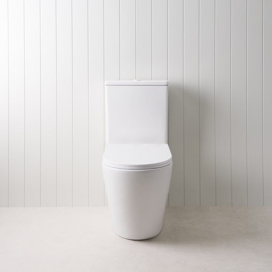 Angled Back-to-Wall Toilet Suite - Space-Saving Modern Bathroom Solution for Small Bathrooms & Powder Rooms
