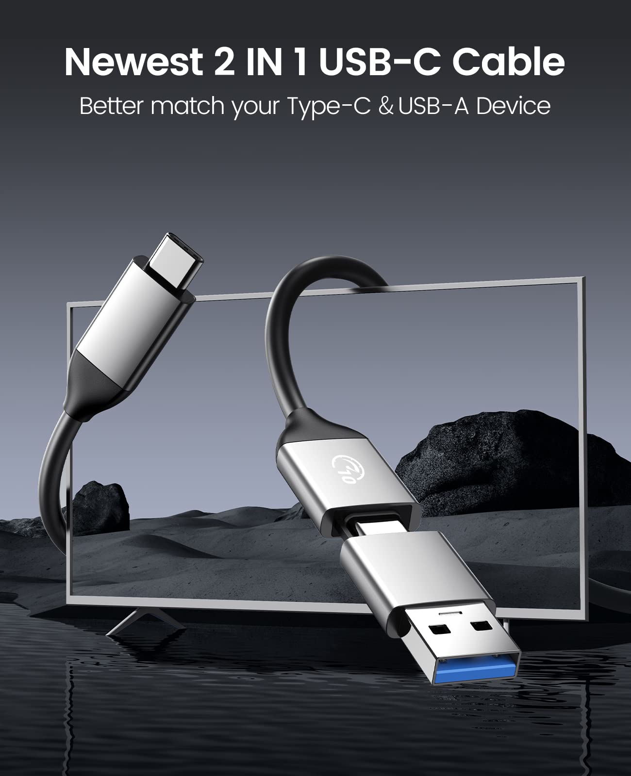 ORICO USB 3.1 Aluminum Alloy External Hard Drive Docking Station - Dual Bay for 2.5/3.5 Inch HDD SSD up to 18TB Each - Includes 10Gbps USB-C & USB-A Cables - Perfect for Data Backup, File Transfer & Media Storage