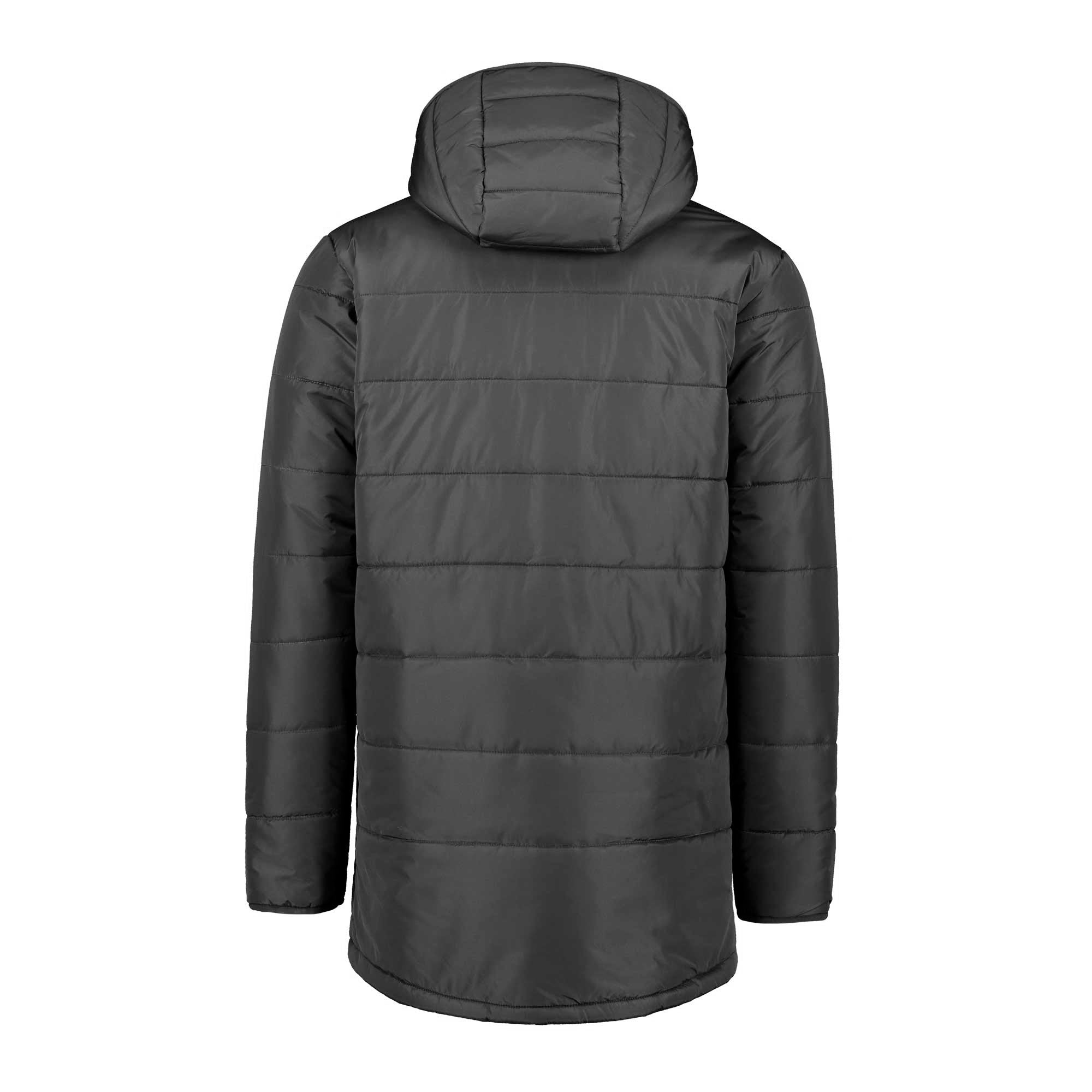 FC Padded Jacket for Men & Women - Lightweight Winter Coat with Warm Insulation, Water-Resistant Outer Shell - Black - Perfect for Outdoor Activities, Hiking, and Cold Weather Commuting