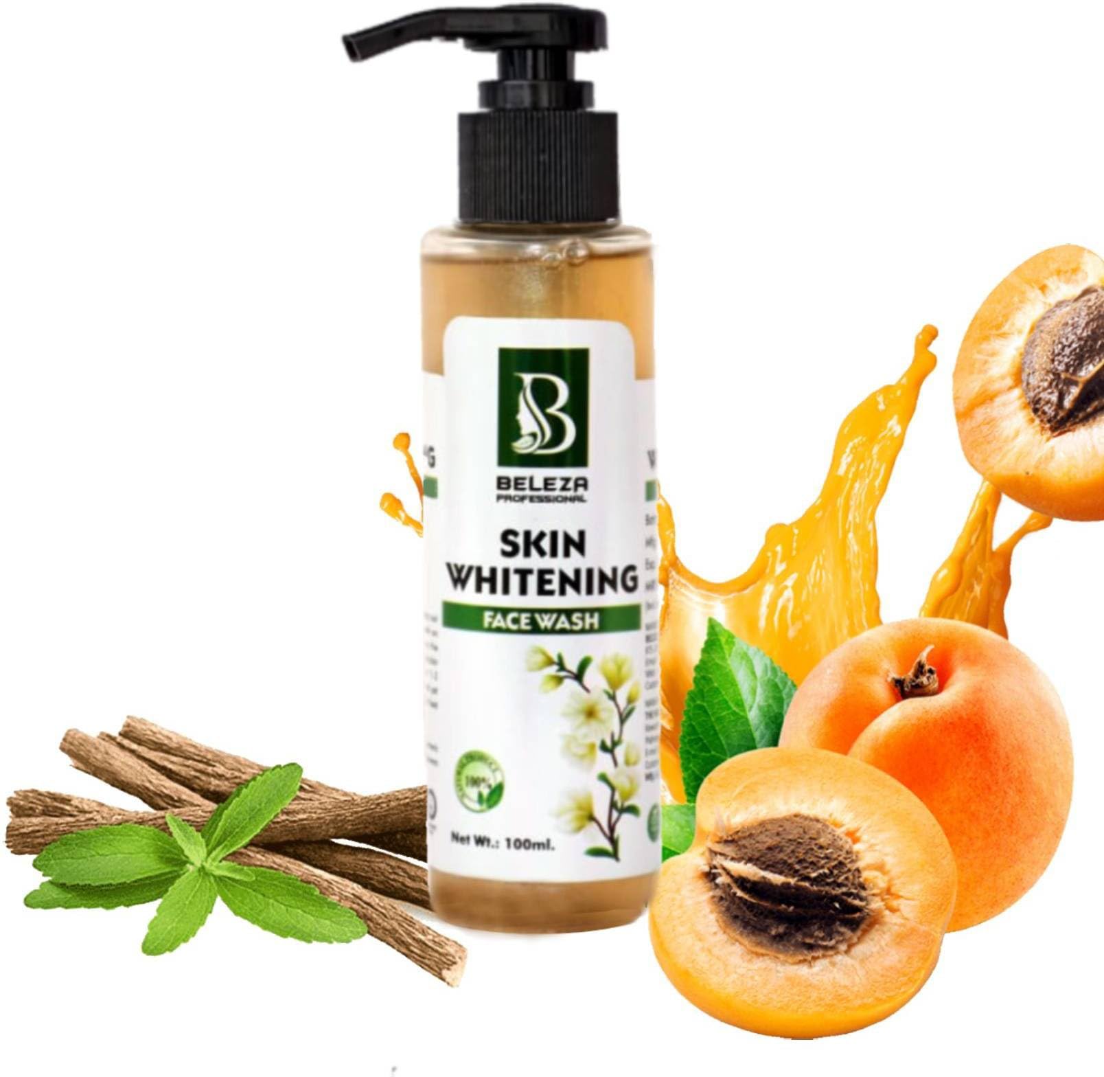 Professional Skin Whitening Face Wash for Brightening & Glowing Skin - 100ml - Gentle Cleanser for Dark Spots & Uneven Tone - Perfect for Daily Skincare Routine & Nighttime Regimen