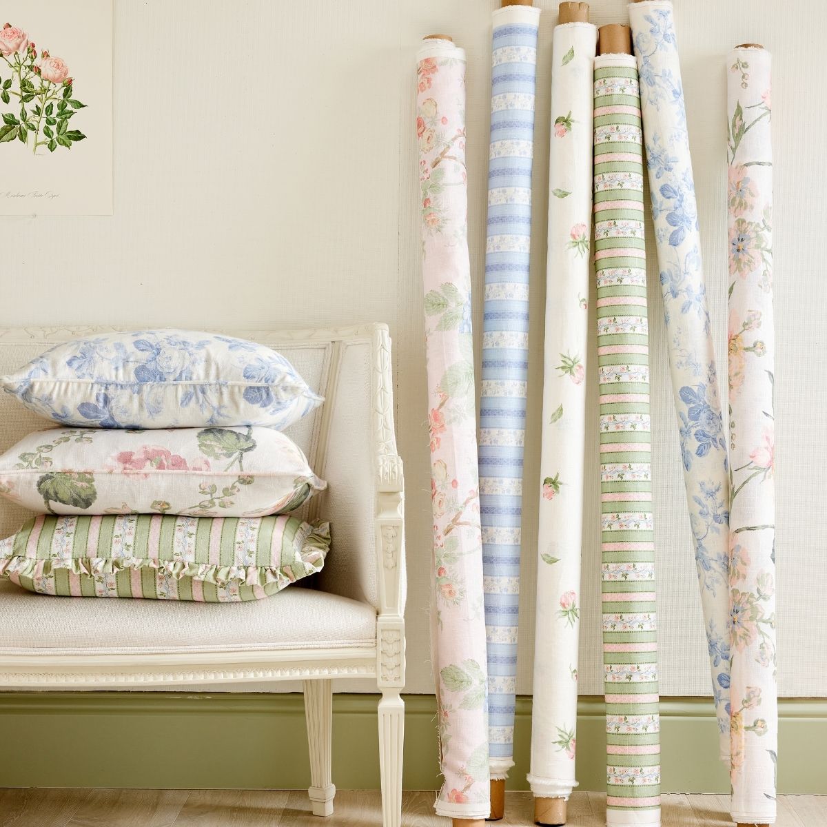 Isabelle Blue Fabric Swatch - Premium Upholstery & Crafting Material for DIY Projects, Home Decor, and Fashion Design