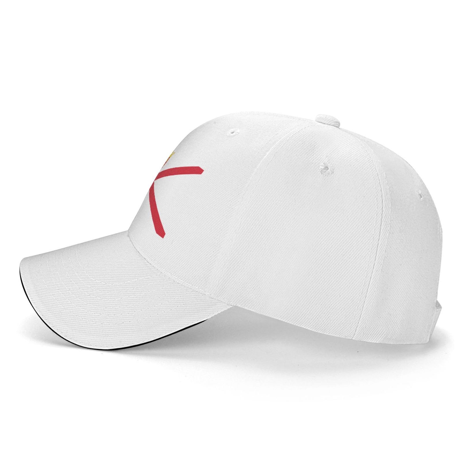 Jersey Flag Baseball Cap for Men & Women - Adjustable Trucker Hat with Sun Protection - Perfect for Golf, Outdoor Sports & Casual Wear
