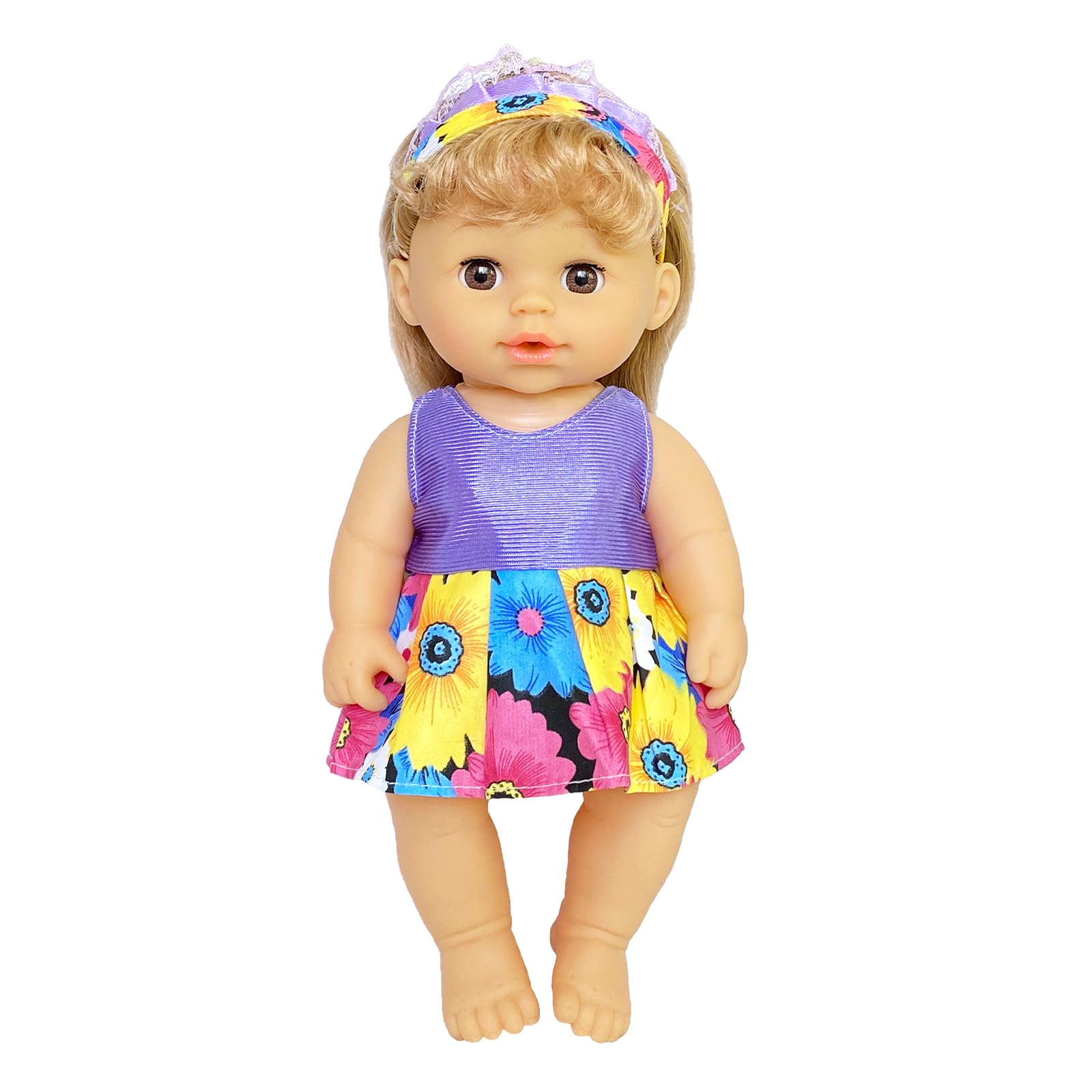 6 Sets Baby Doll Clothes for 10-12 Inch Girl Dolls - Cute Outfits & Accessories - Perfect for Dress Up, Role Play & Collectible Dolls