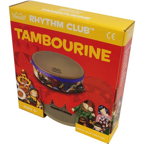 6-Pack Rhythm Club Kids Tambourines for Preschool & Daycare - Musical Instruments for Early Childhood Education, Music Class Supplies, Circle Time Activities