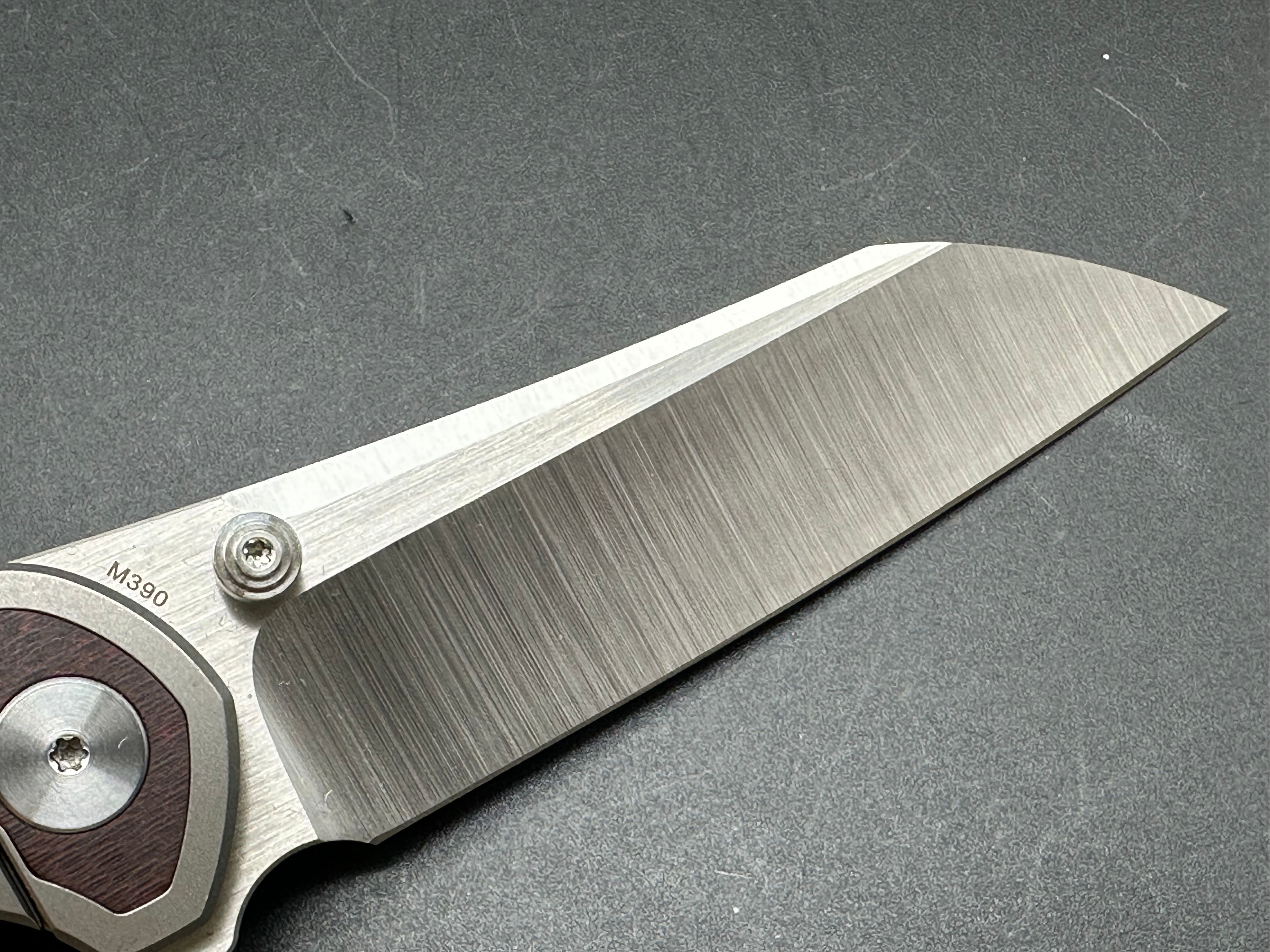 Purvis Progeny V3 Satin Red Black Carbon Fiber Inlay Knife - Tactical EDC Folding Pocket Knife for Outdoor Camping, Hunting & Survival Gear