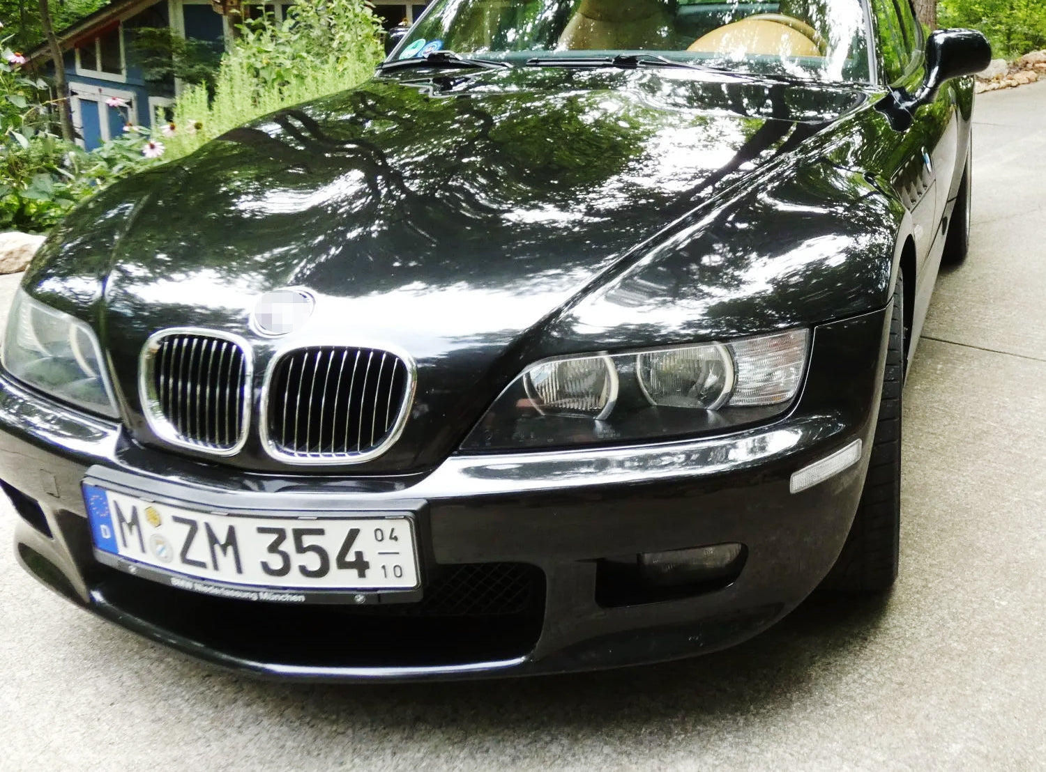 96-02 BMW Z3 Euro Clear Lens Front Bumper with White Full LED Strip Side Markers - Upgrade for Enhanced Visibility & Style (Perfect for Night Driving & Car Shows)