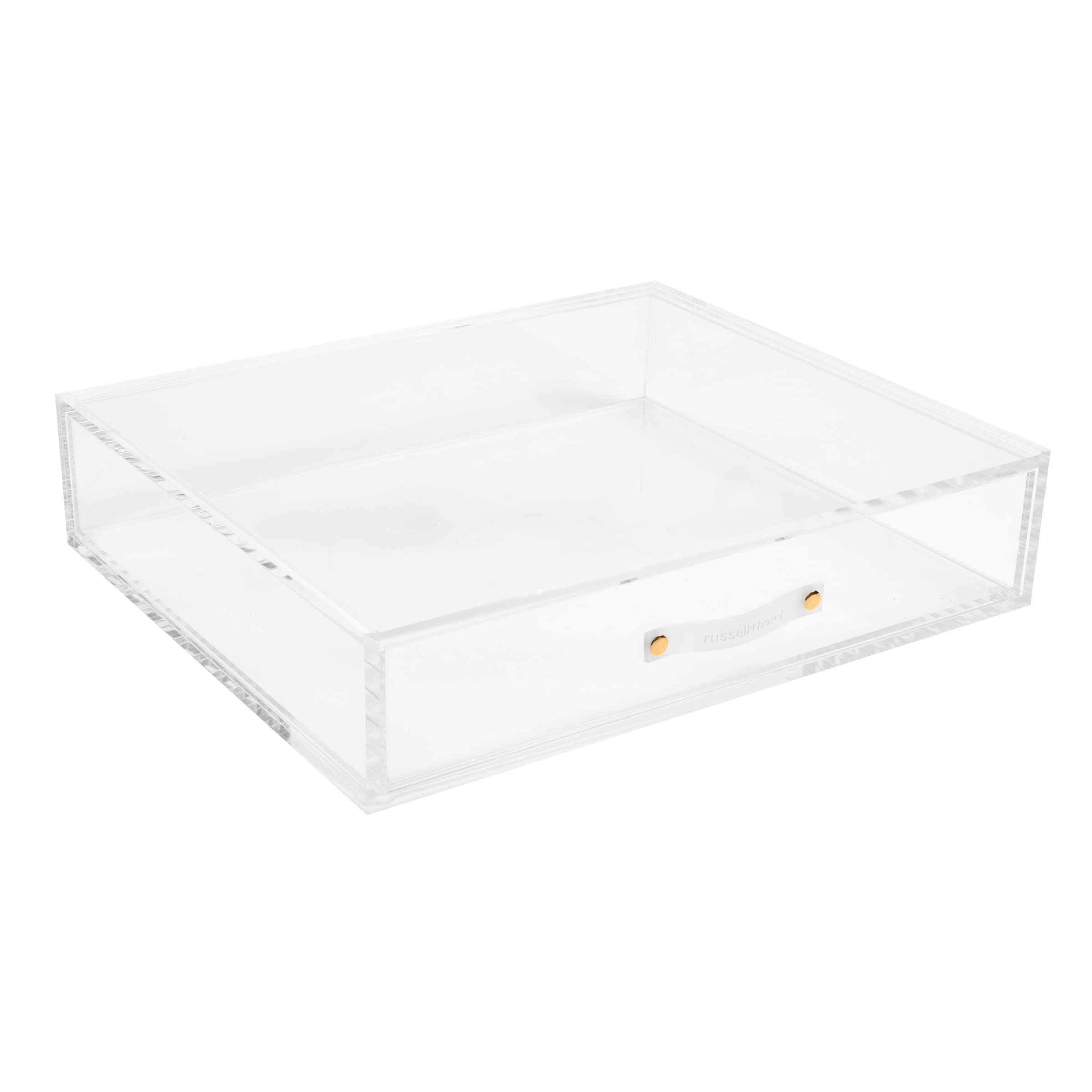 Russell+Hazel Acrylic Trendsetter Bundle - Stylish Office Organizers & Desk Supplies Set with Bloc Tray, Twin Bloc, Bookend for Home & Office Workspace Organization | Perfect for Modern Desks, Workstations & Gift Ideas