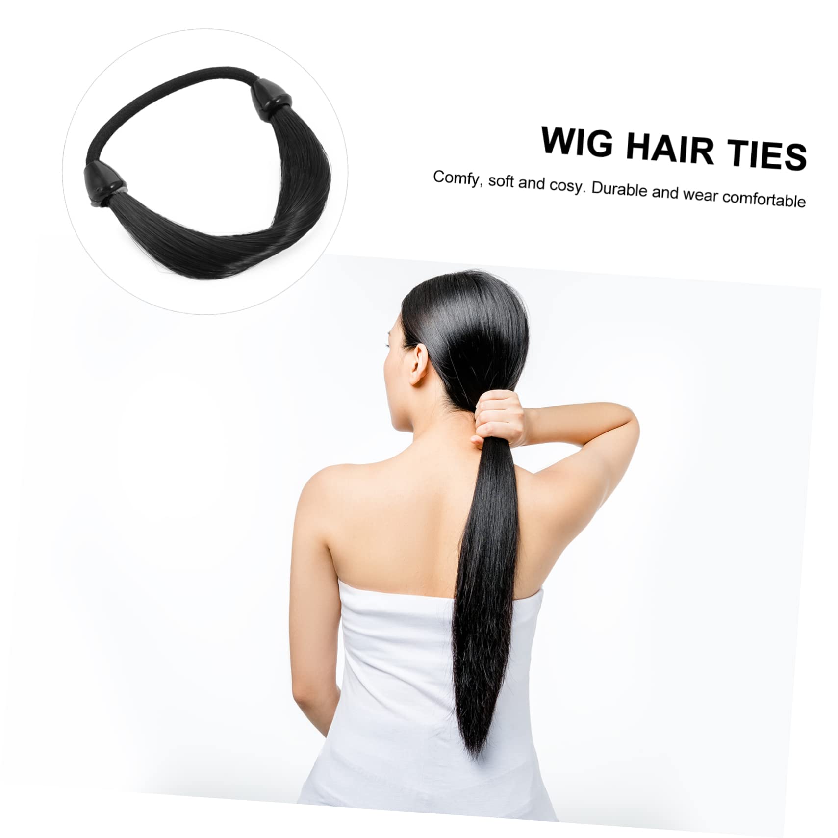Minkissy 6-Pack Soft Elastic Hair Ties for Women - No Damage Ponytail Holders for Workout, Office & Everyday Use