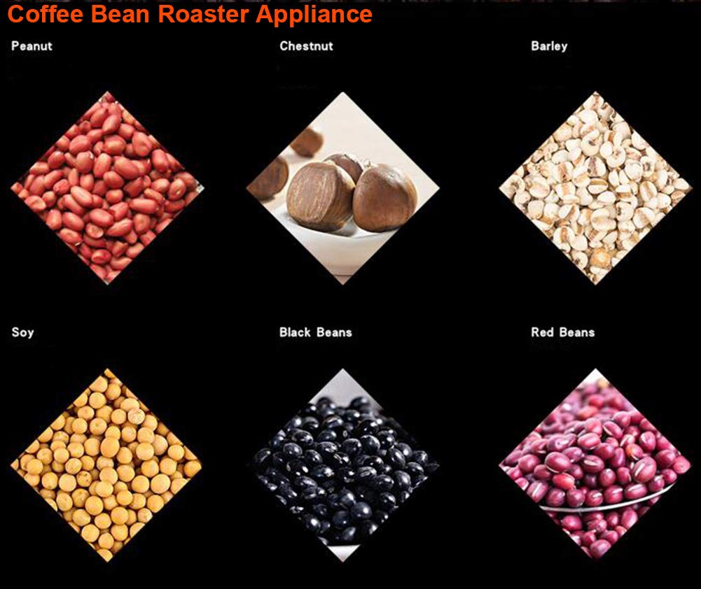 TOPCHANCES 110V Electric Coffee Bean Roaster Machine for Home Use - 5LB Capacity, Adjustable Temperature, Perfect for Roasting Coffee Beans, Peanuts & Nuts - Ideal for Coffee Enthusiasts & Home Baristas (Great for Gifts, Small Businesses & DIY Coffee Roasting)
