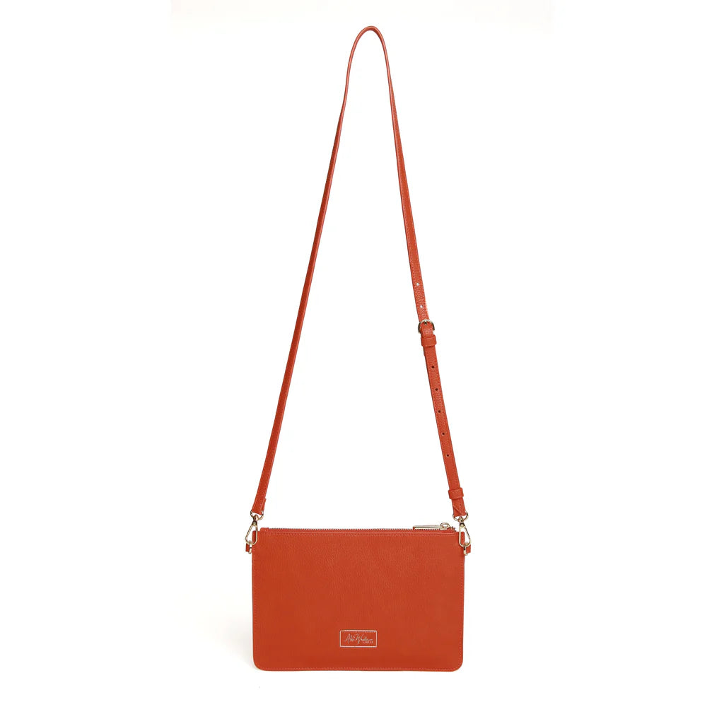 Alice Wheeler Ealing Phone & Clutch Pouch - Orange Crossbody Bag for Women | Perfect for Parties, Travel & Everyday Use