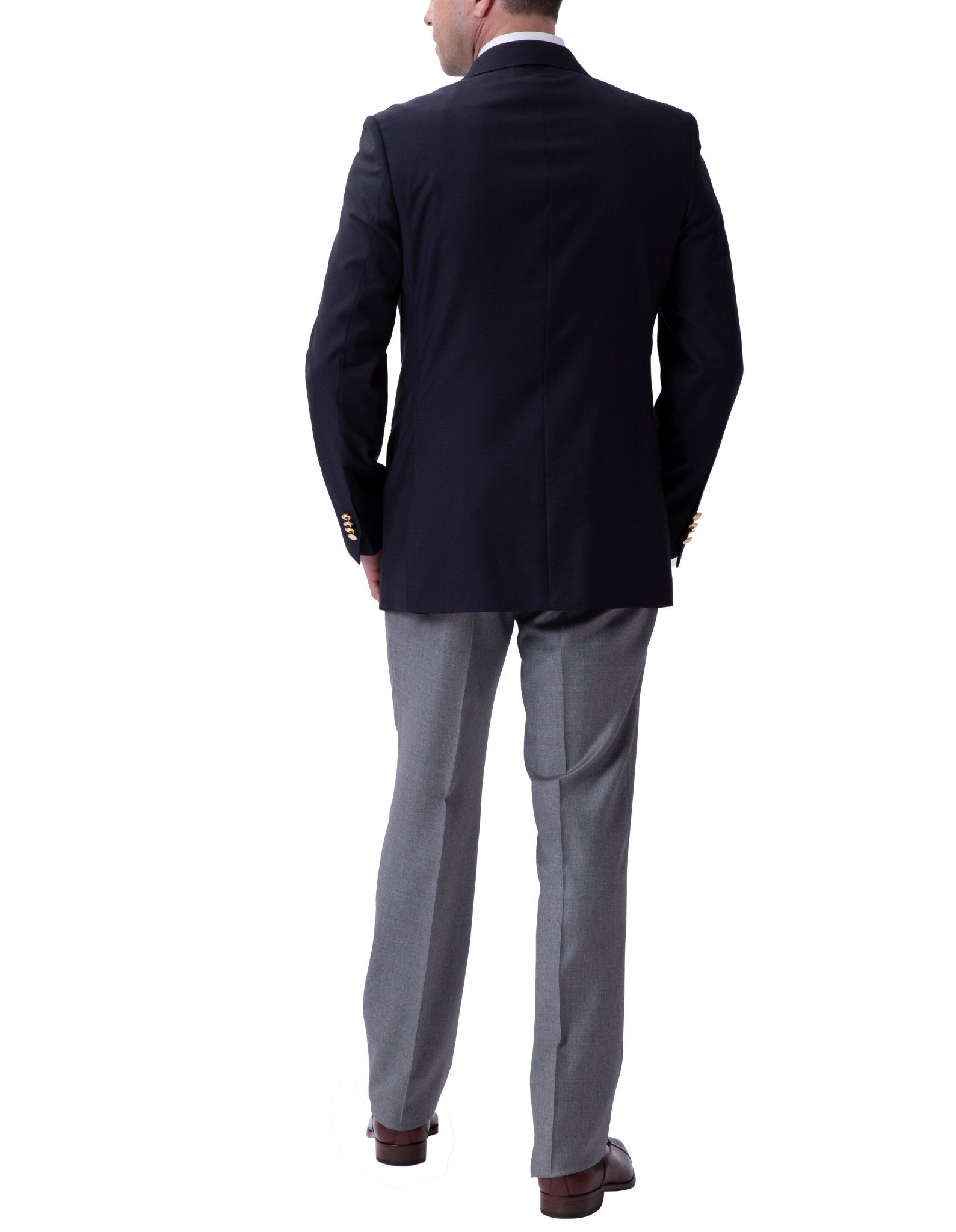 Ermenegildo Zegna Travel Fabric Twill Wool Blazer for Men - Navy Blue Slim Fit Business Suit Jacket | Perfect for Office Wear, Business Meetings & Formal Events