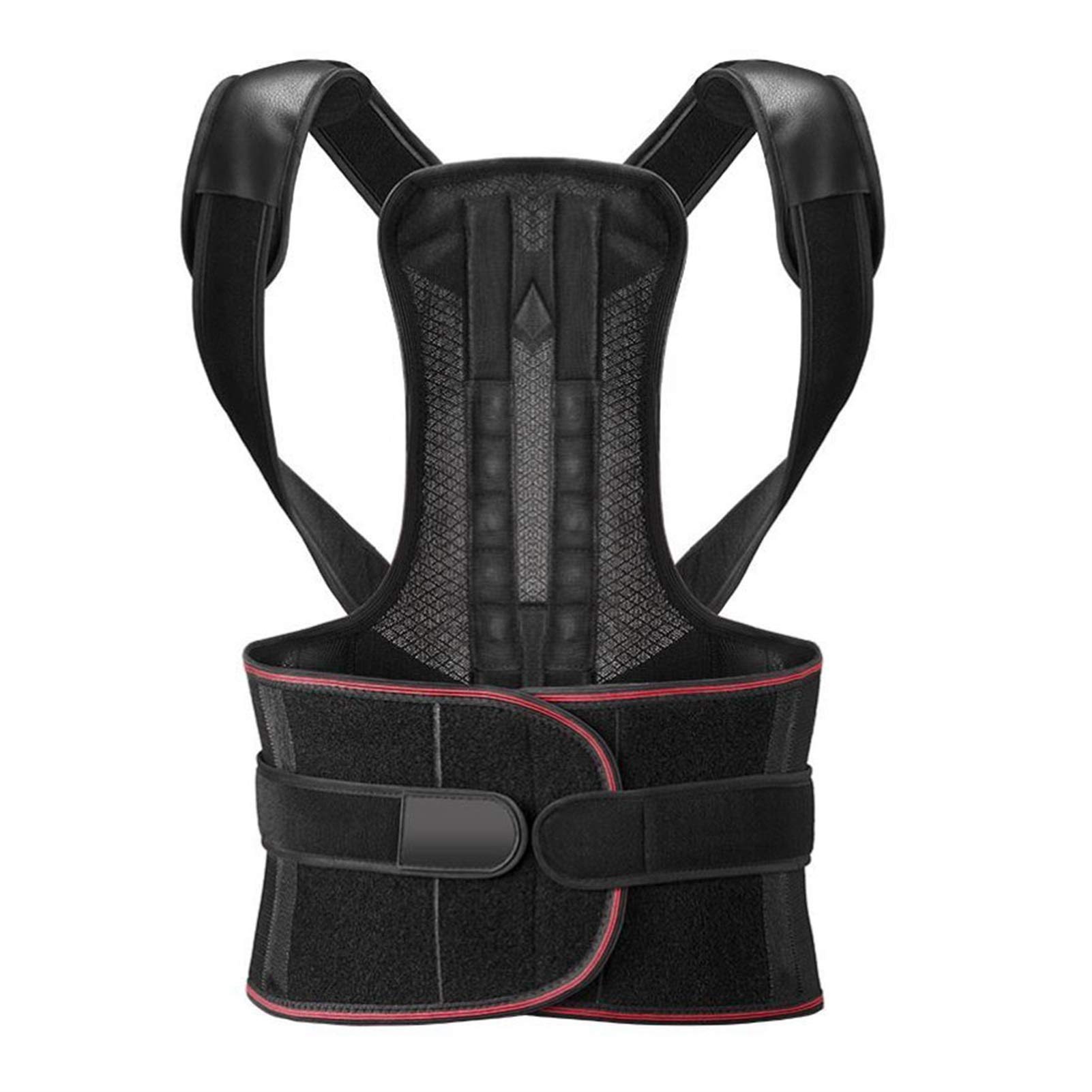 LJJSMG Posture Corrector for Women & Men - Adjustable Back Brace & Shoulder Support - Lumbar Straightener (XXL Size) - Improve Posture for Office Work, Driving & Daily Activities