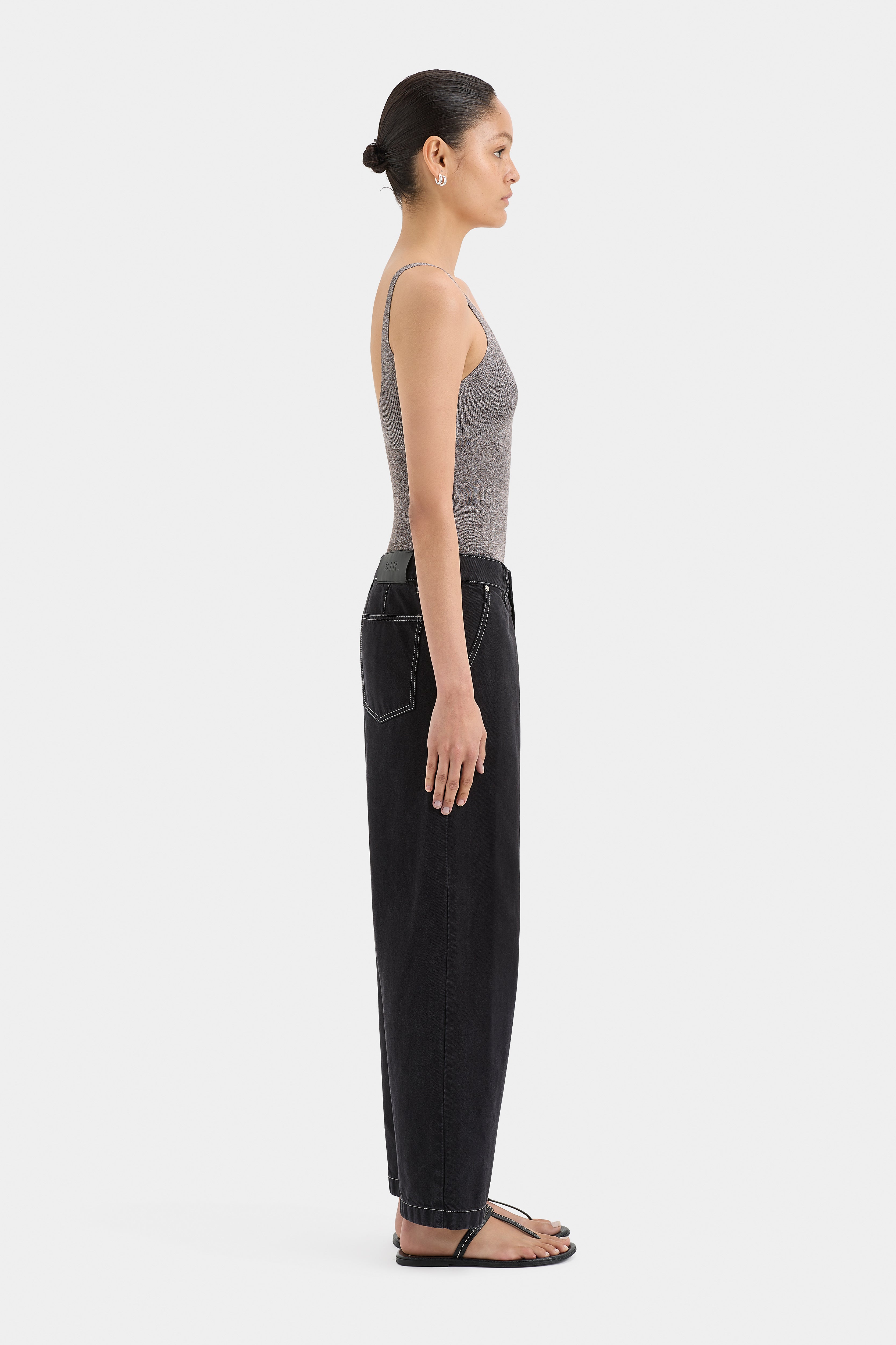 Rocio Tank Top for Women - Soft Mocha Marle Knit Casual Tee - Perfect for Yoga, Workouts, and Everyday Wear