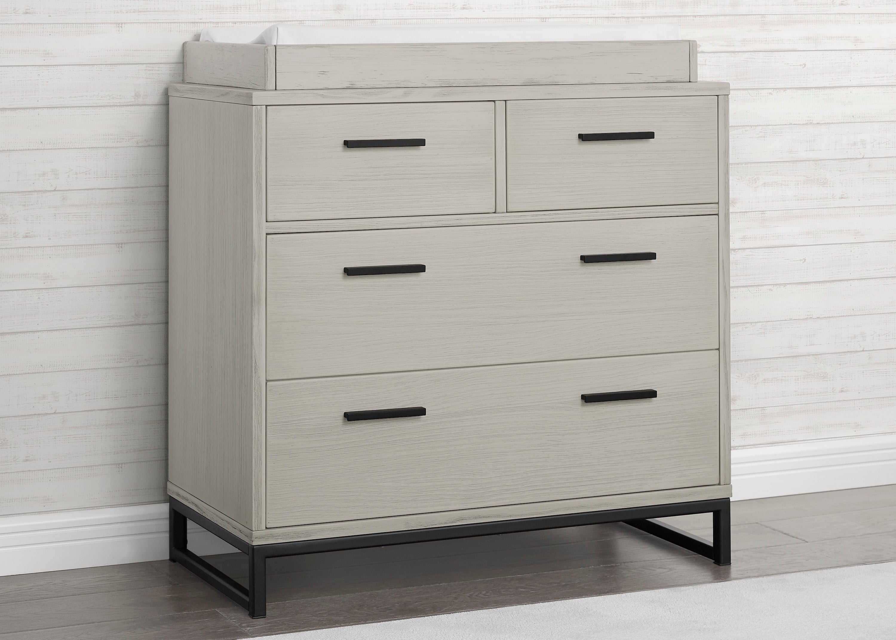 Foundry 4 Drawer Dresser with Changing Top - Nursery Storage Solution for Baby Clothes & Essentials | Perfect for Newborns & Toddlers