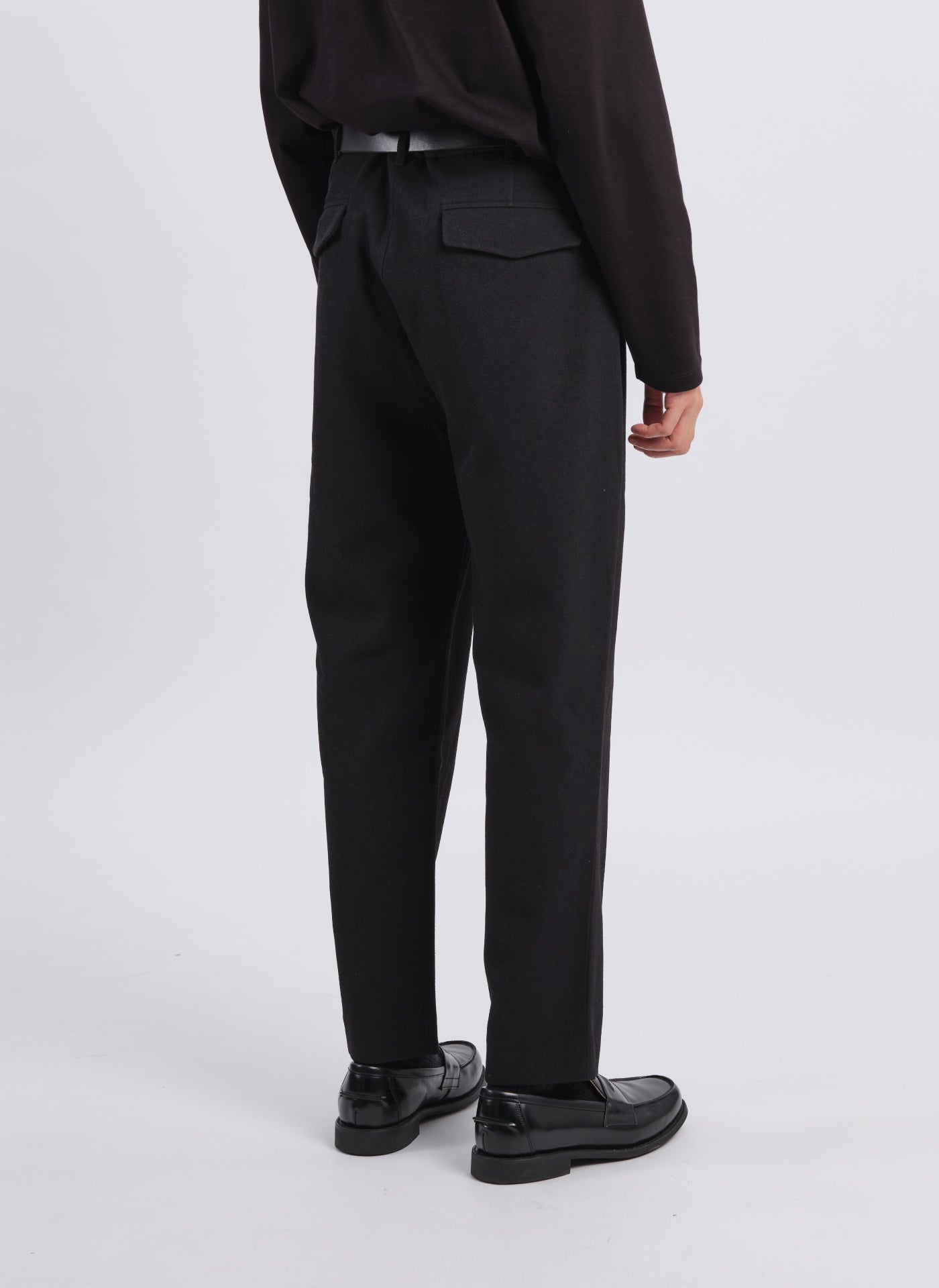 Solotex Garbardine Work Pants - Ankle Length Relaxed Tapered Fit for Men & Women | Comfortable Office & Business Casual Wear [Size 10]