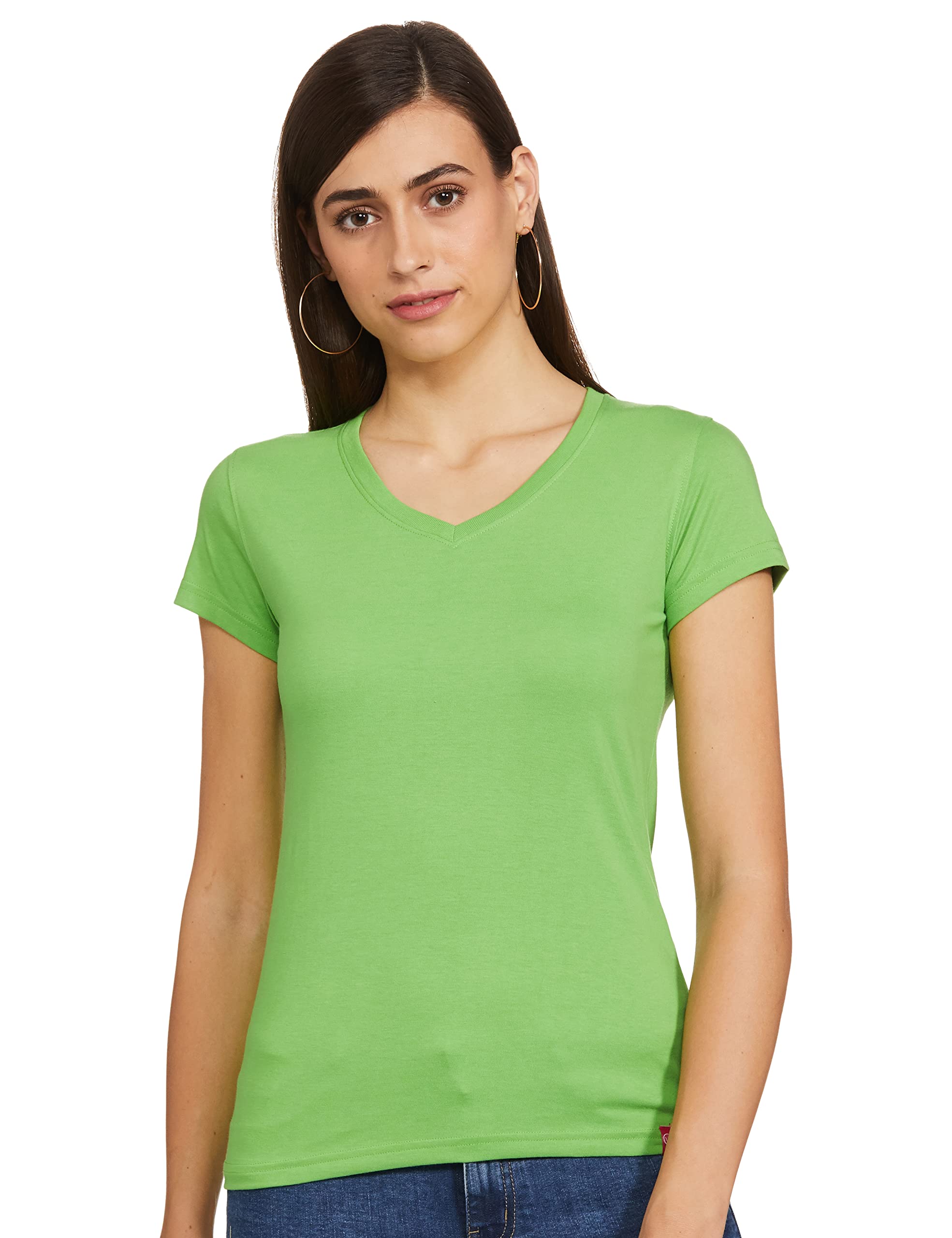 Macrowoman W-Series Women's Basic Cotton T-Shirt - Regular Fit Casual Tee for Everyday Wear, Workout & Lounge