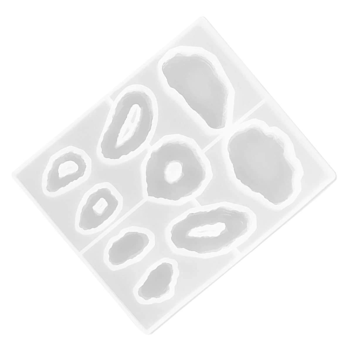 COHEALI Silicone Mold for Crystal Resin Jewelry Making - Irregular Pendant Molds for DIY Epoxy Resin Crafts - Perfect for Necklaces, Earrings, and Keychains