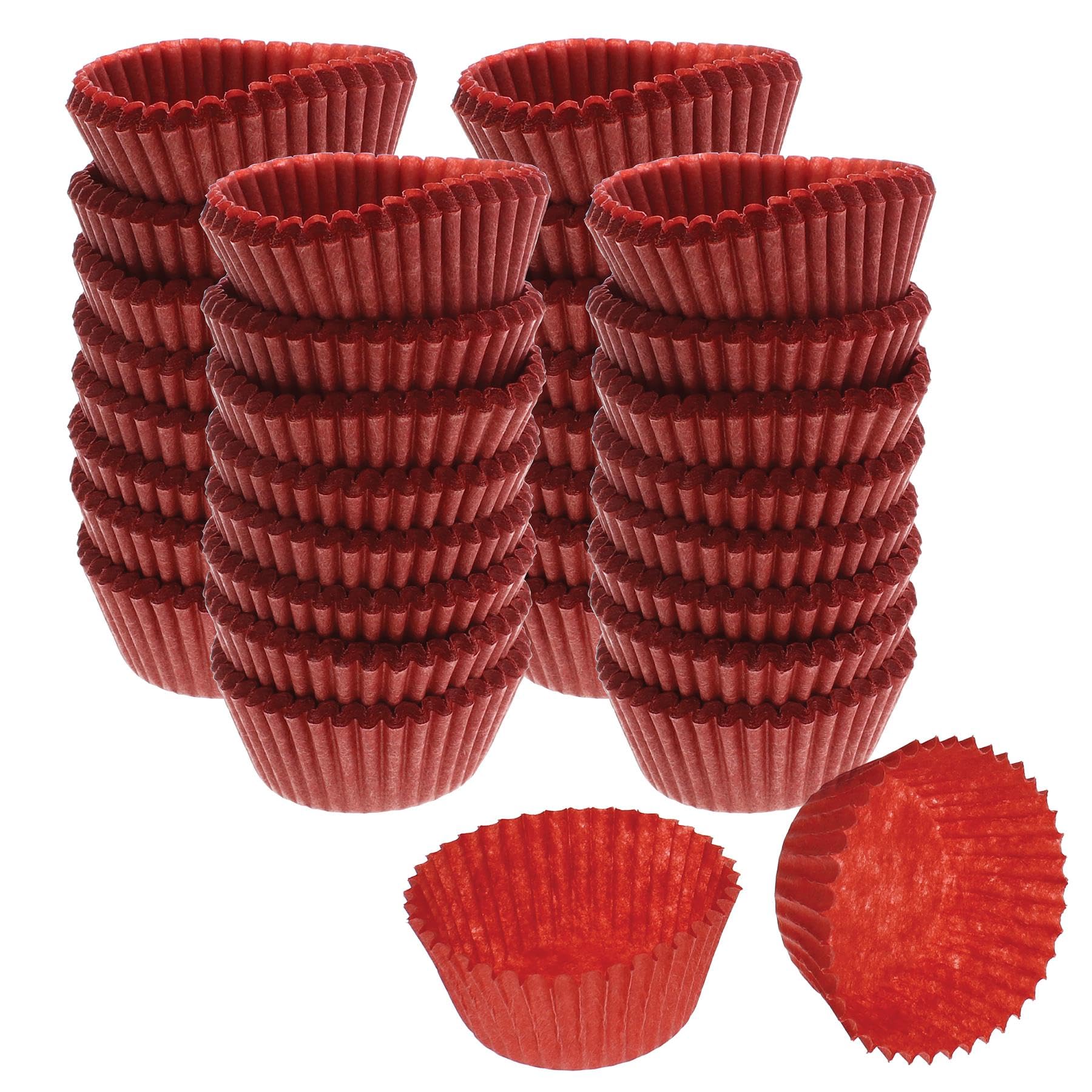 1000 Pack Red #5 Paper Candy Cups - Bulk Candy Making Supplies for Parties, Weddings & Dessert Decorations