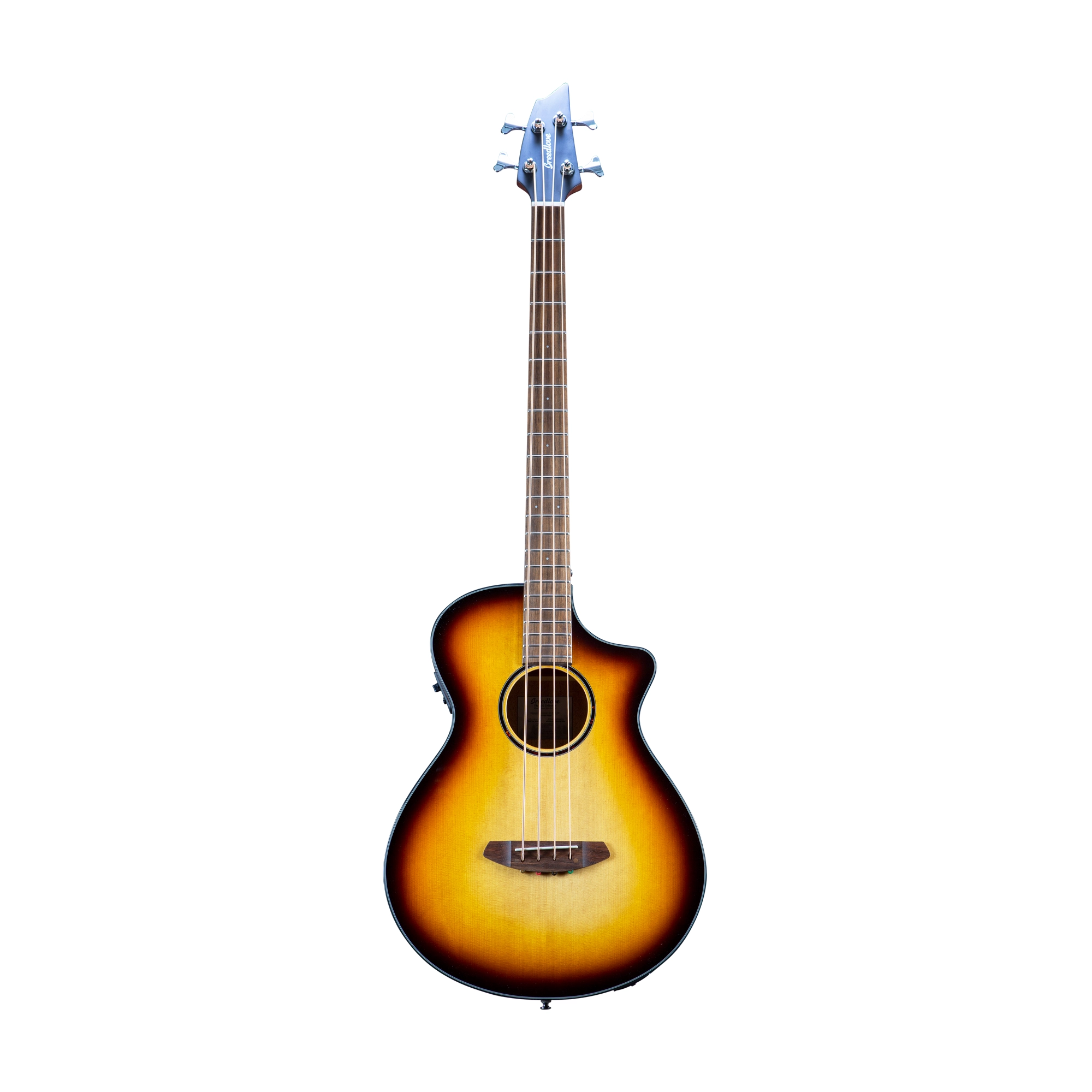 Breedlove Eco Discovery S Concert CE Acoustic Electric Bass Guitar - Edgeburst Finish | Sustainable Wood Construction | Perfect for Stage Performances & Studio Recording