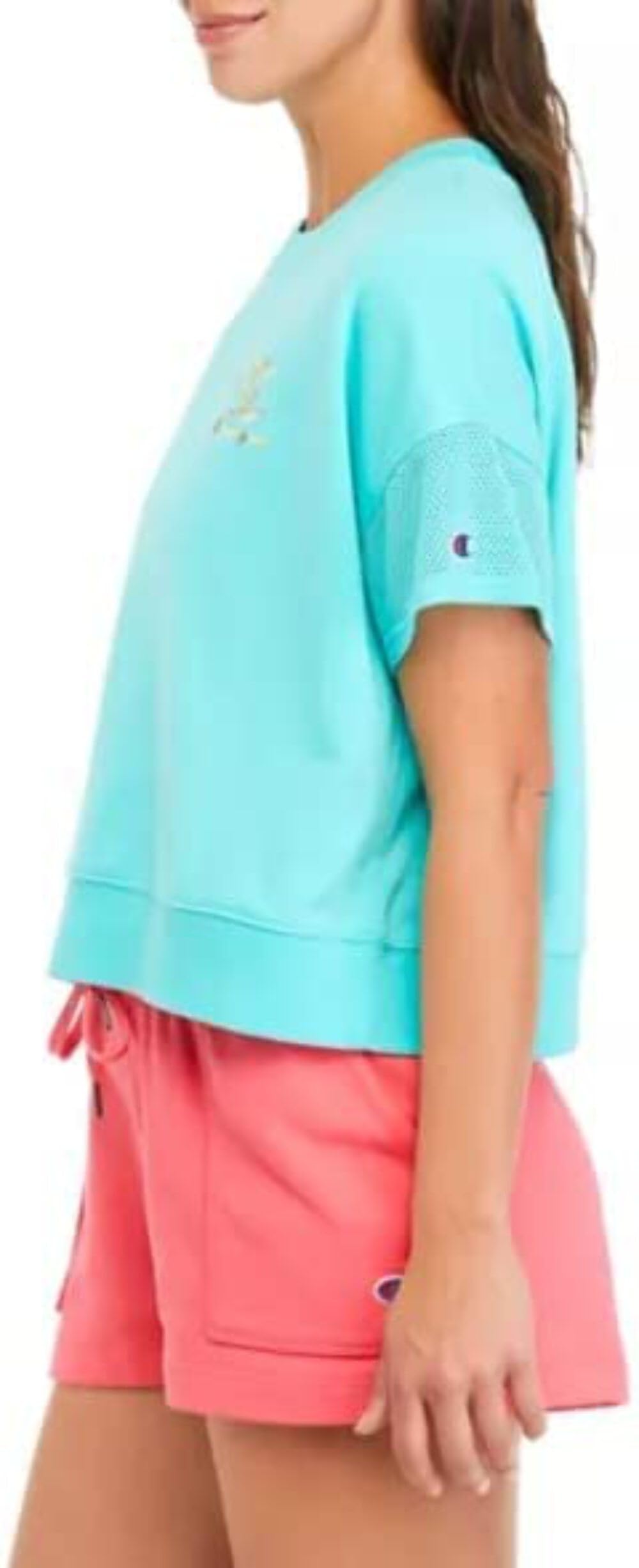 Champion Women's Fitness Activewear Sweatshirt - Green Size S | Gym Workout, Yoga & Casual Wear for Women