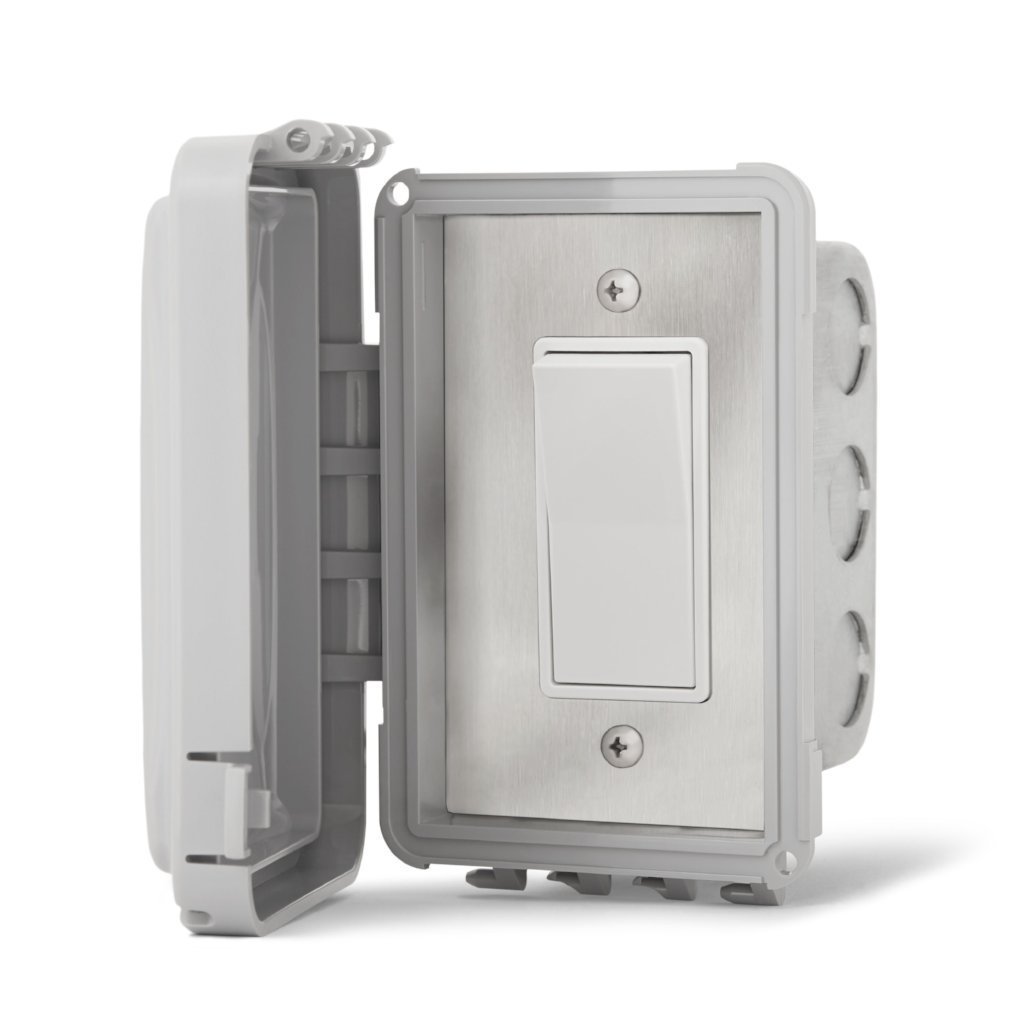 Infratech Single Pole On/Off Wall Switch for Electric Heaters - Weatherproof Cover - Perfect for Home, Office & Garage Heating Control