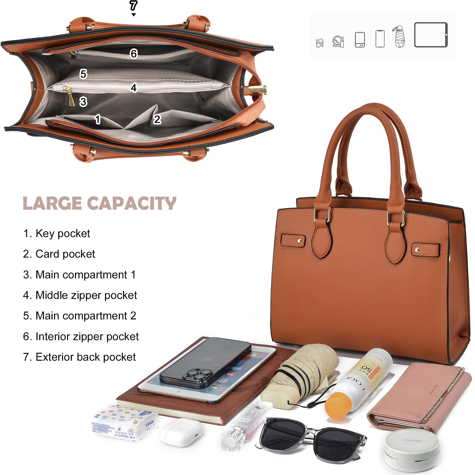Stylish Women's Purses & Handbags - Fashionable Satchel, Top Handle & Shoulder Tote Bags for Everyday Use, Work & Special Occasions