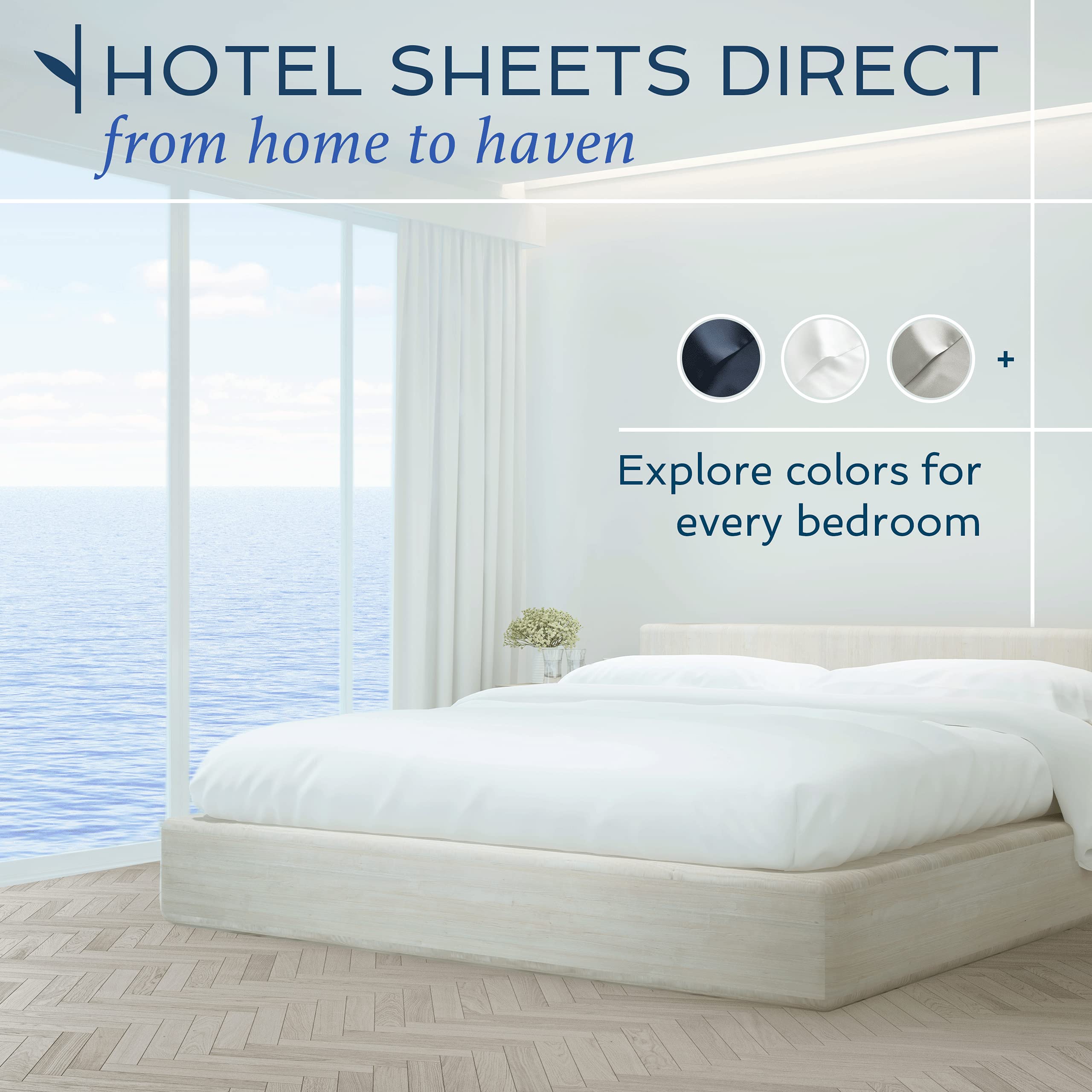 Luxury 3-Piece Queen Duvet Cover Set - 100% Bamboo Viscose, Moisture-Wicking & Silky Soft - Cooling Breathable Bedding with Pillow Sham - Light Blue - Perfect for Hotels, Guest Rooms & Master Bedrooms