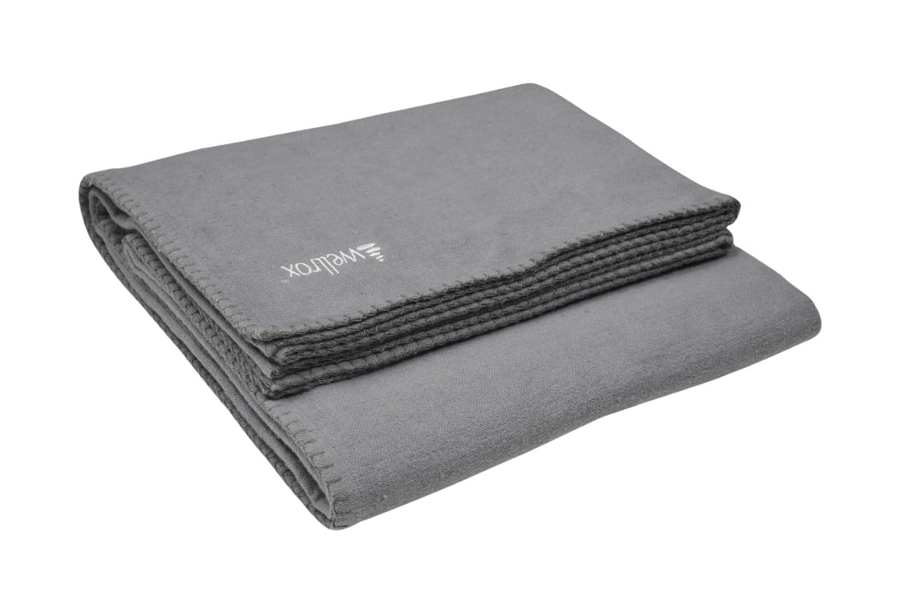 Premium 100% Indian Cotton Yoga Blanket for Restorative Yoga, Meditation & Relaxation - Soft, Breathable & Eco-Friendly Yoga Prop for Home Practice, Studio Sessions & Outdoor Retreats