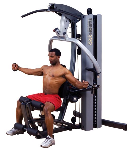Body Solid Fusion 500 Single Stack Home Gym System - Strength Training Equipment for Full Body Workouts | Perfect for Home Gym, Small Spaces & Personal Fitness Training
