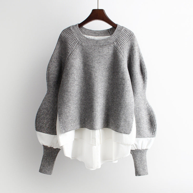 Women's Autumn Knit Round Neck Sweater Top - Cozy Casual Pullover for Fall & Winter | Perfect for Office, Dates & Layering