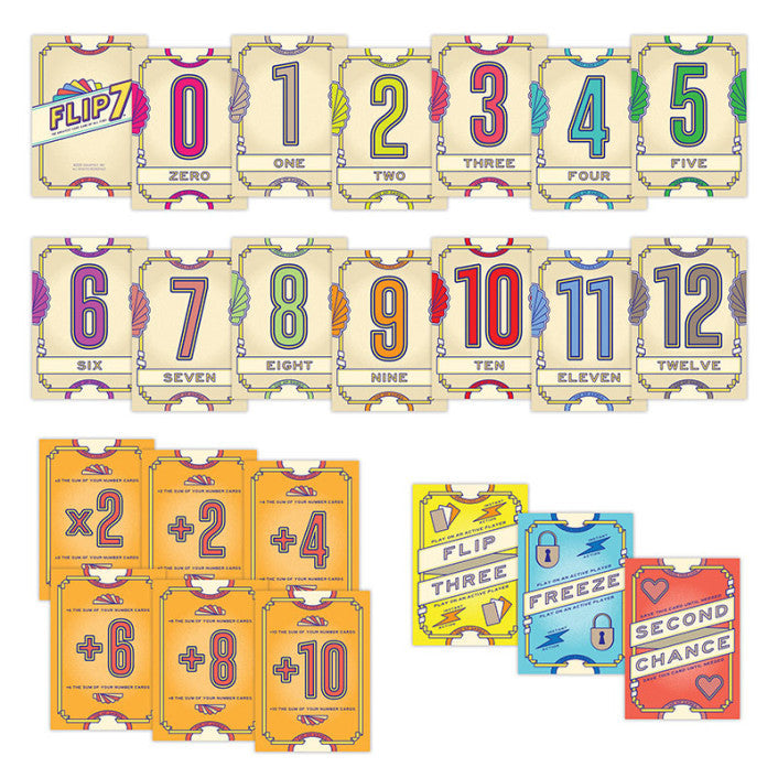 Flip 7 Card Game - Fun Family Party Game for Kids & Adults | Perfect for Game Nights, Travel & Classroom Activities