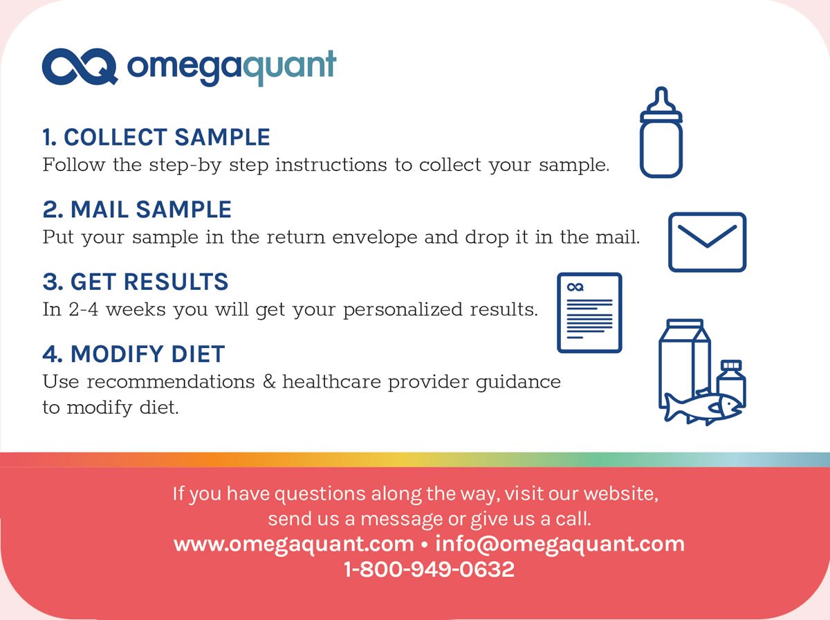 Premium Mother's Milk DHA Test Kit - Accurate Breast Milk Omega-3 Analysis for Nursing Mothers | Home Testing for Infant Nutrition & Maternal Health Support