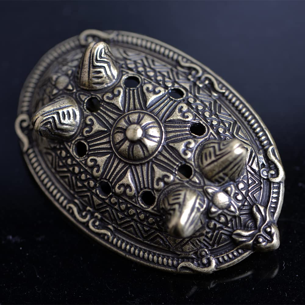Norse Viking Brooch for Men - Turtle Talisman Jewelry, Viking Style Accessory Gift for Him - Perfect for Costumes, Historical Reenactments & Norse Culture Enthusiasts