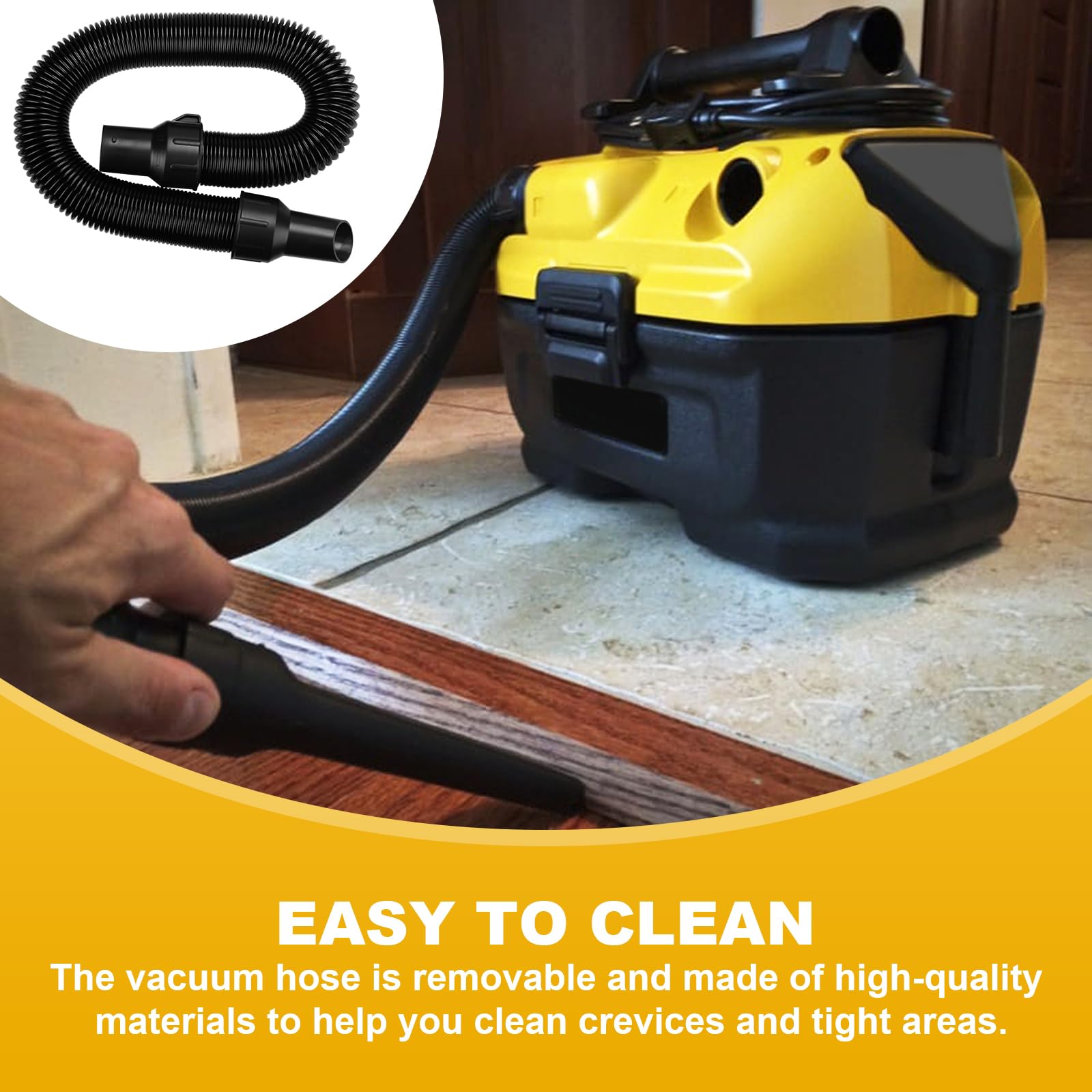 Replacement Vacuum Hose Assembly for DeWalt DCV580 DCV581H DCV580MAX 704660053412 - Compatible with DeWalt Wet/Dry Vacuums - Perfect for Workshop Cleaning, Construction Sites & DIY Projects