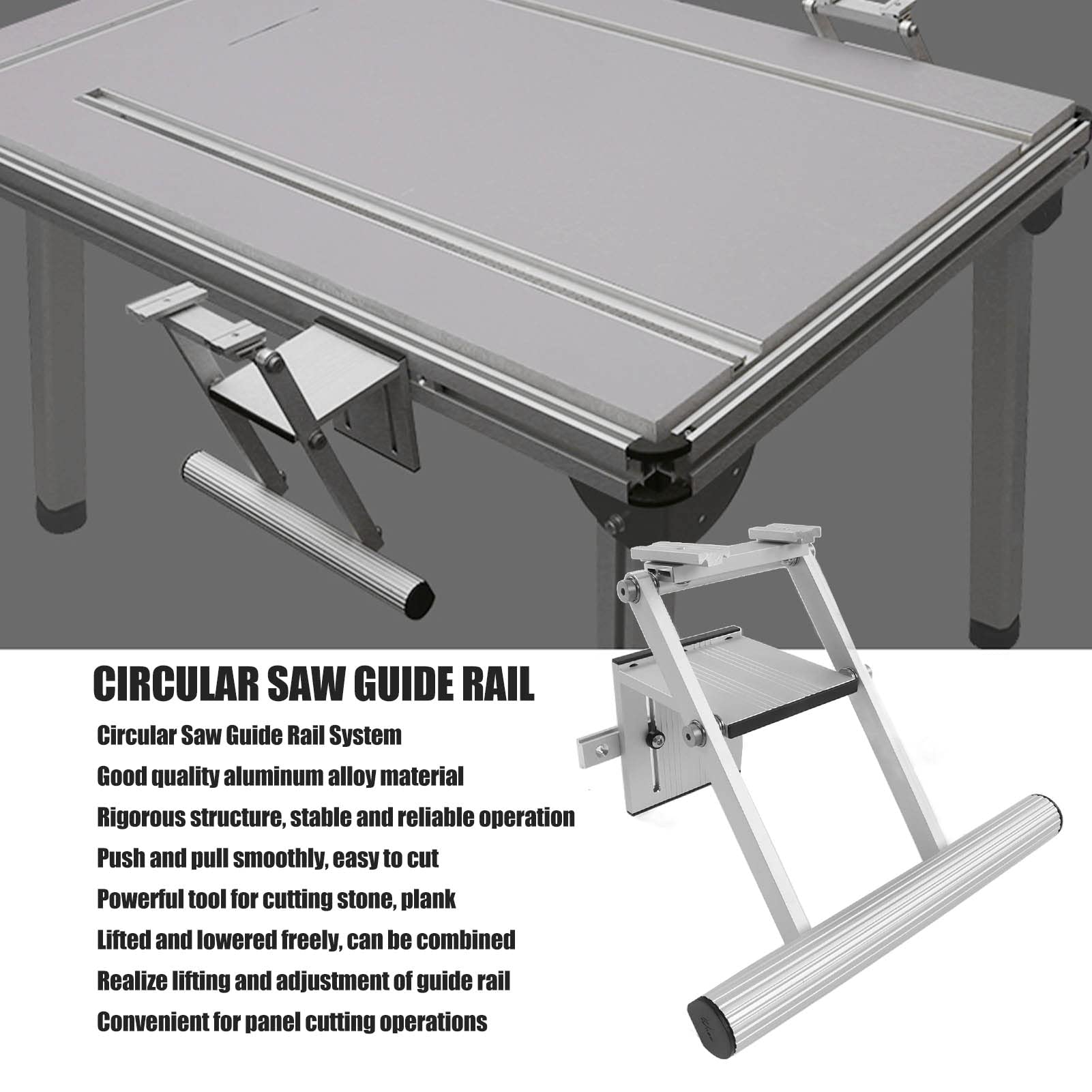 Double Layer Circular Saw Rail System - Electric Saw Guide Track for Woodworking & Table Lifting Accessories | Perfect for DIY Projects, Carpentry & Professional Wood Cutting