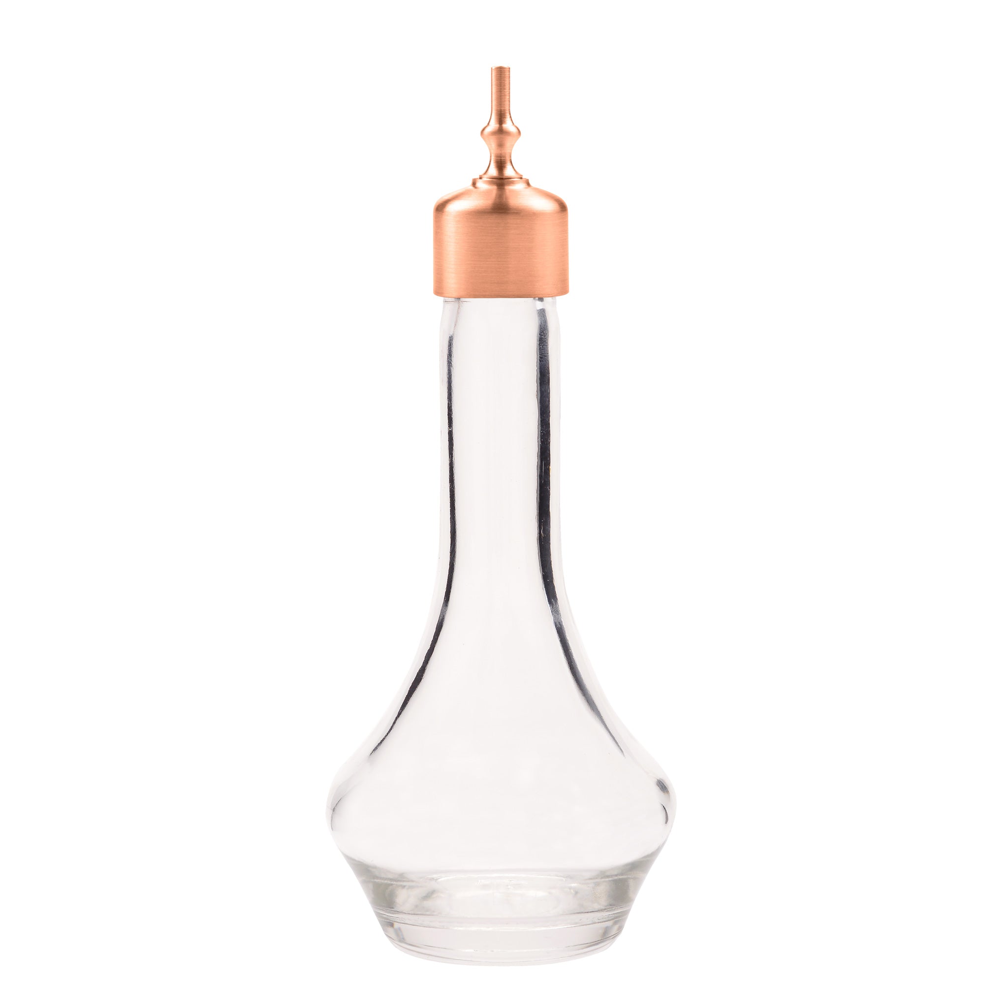 Copper Imperial Style Threaded Bitters Bottle - DashDart® 100ml (3.4oz) - Perfect for Cocktail Mixing, Home Bar & Gourmet Cooking