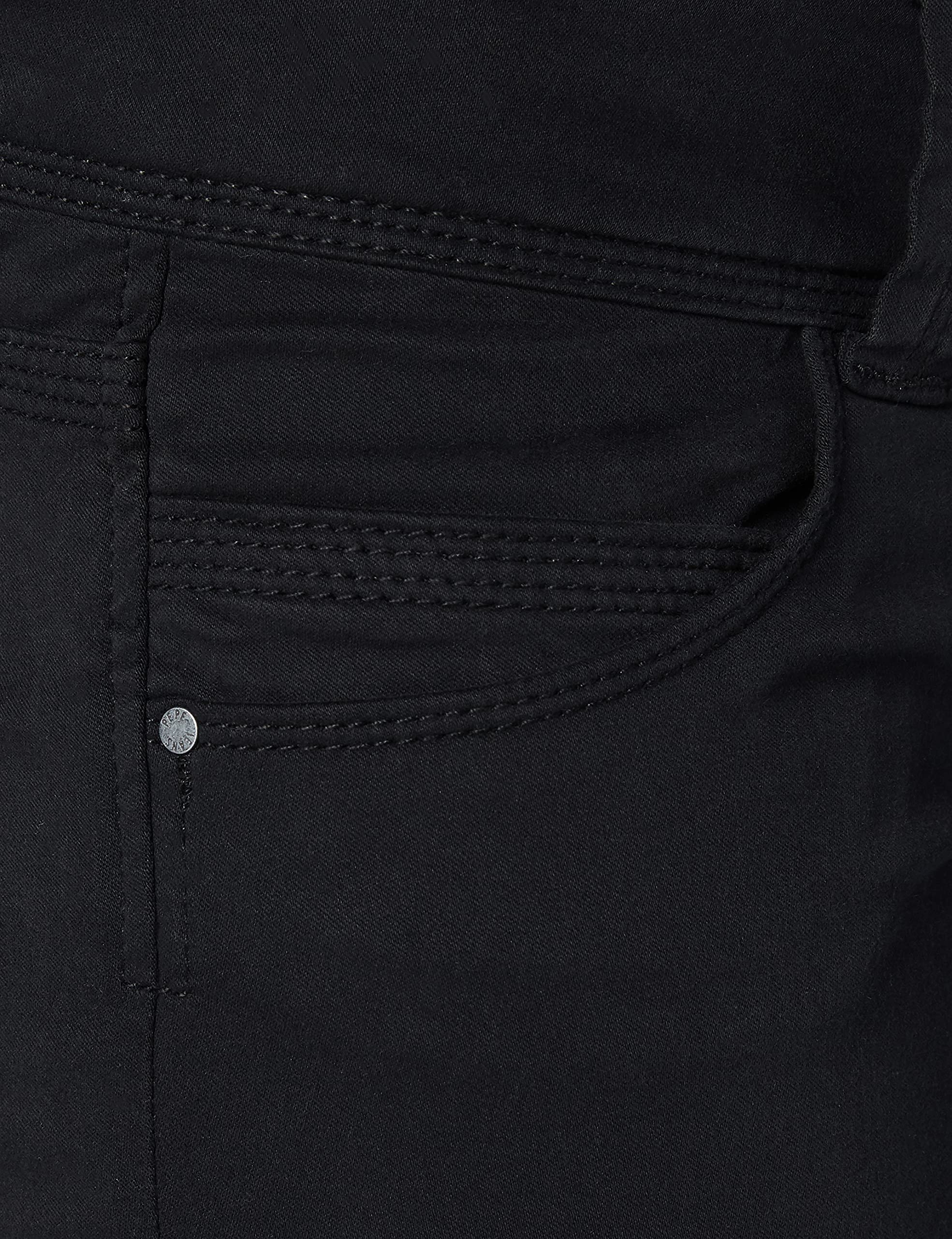 Pepe Jeans Venus Women's Black 5-Pocket Trousers Pants - EU 42 (US 32/34) - Stylish Casual & Office Wear for Everyday Comfort