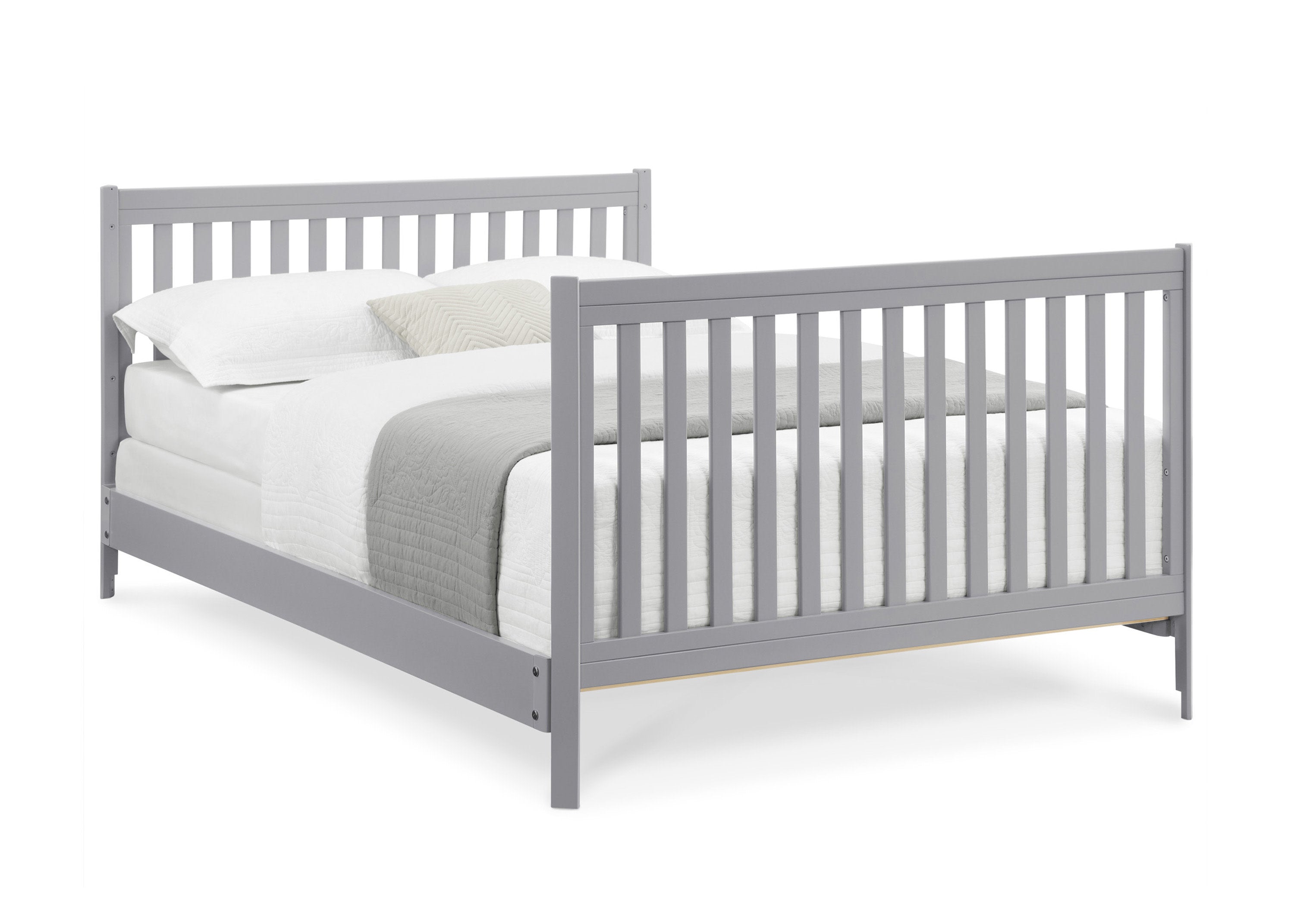 Tribeca 4-in-1 Convertible Baby Crib - White Wooden Nursery Bed with Toddler Rail & Daybed Conversion - Perfect for Newborns to Kids Room & Daycare Centers