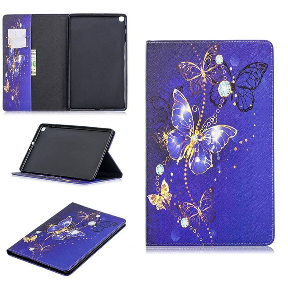 Premium Flip Case for Samsung Galaxy Tab A 10.1 (2019) T510 T515 - Printed Stand Shell Cover with Auto Wake/Sleep | Perfect for Work, Travel & Entertainment