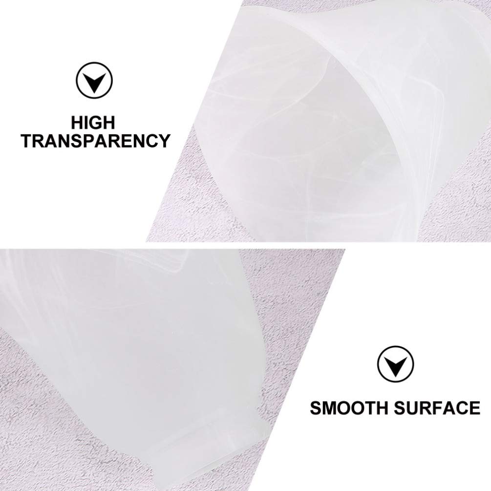 DOITOOL 3-Pack Frosted Glass Bell Chandelier Shades - E27 Interface Lamp Covers for Ceiling Fan Lights, Wall Lights & Pendant Fixtures - Elegant Lighting for Living Room, Bedroom & Dining Room Decor