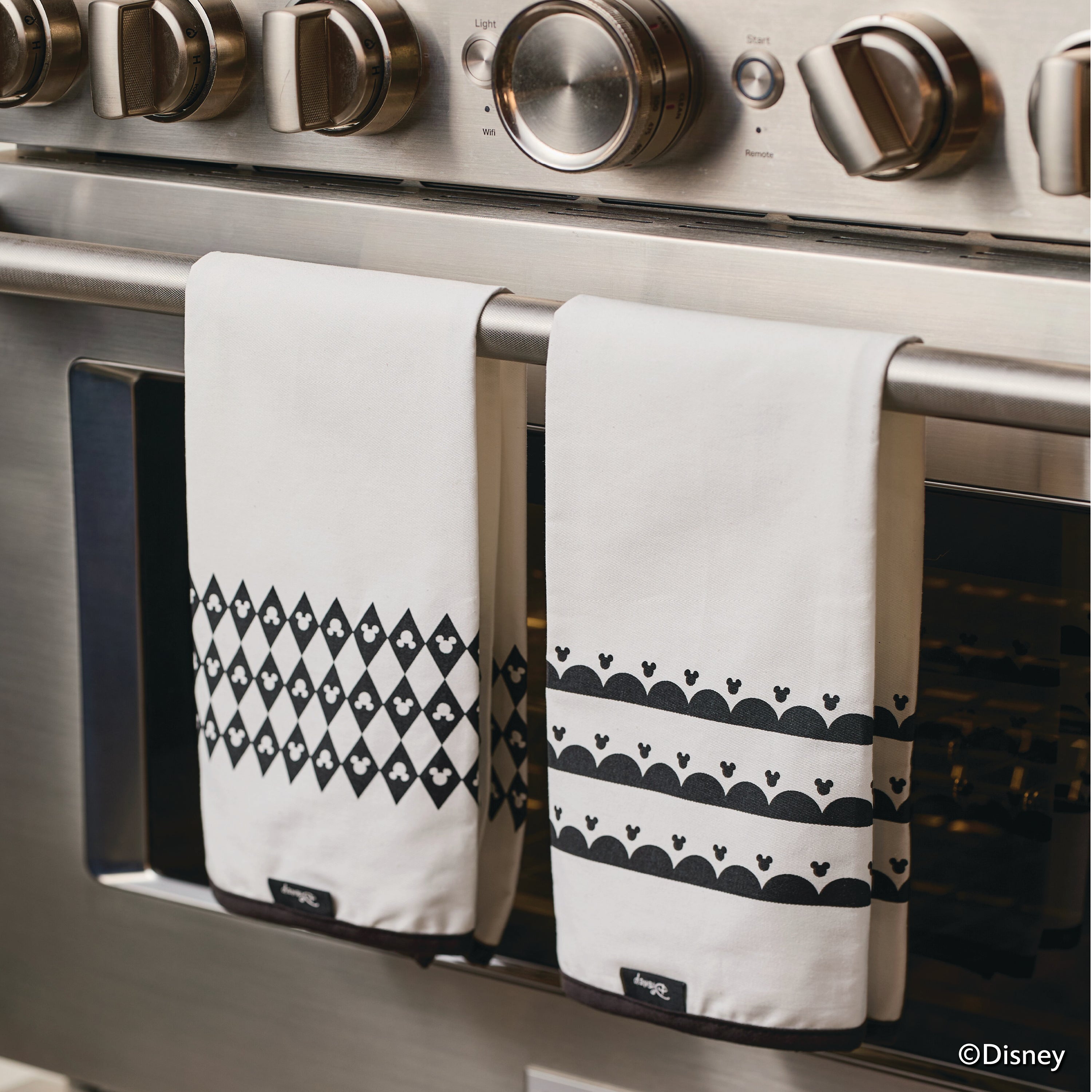 Premium Monochrome Kitchen Towels - Ultra Absorbent & Quick Dry - Set of 6 for Cooking, Baking & Cleaning - Stylish Modern Kitchen Essentials
