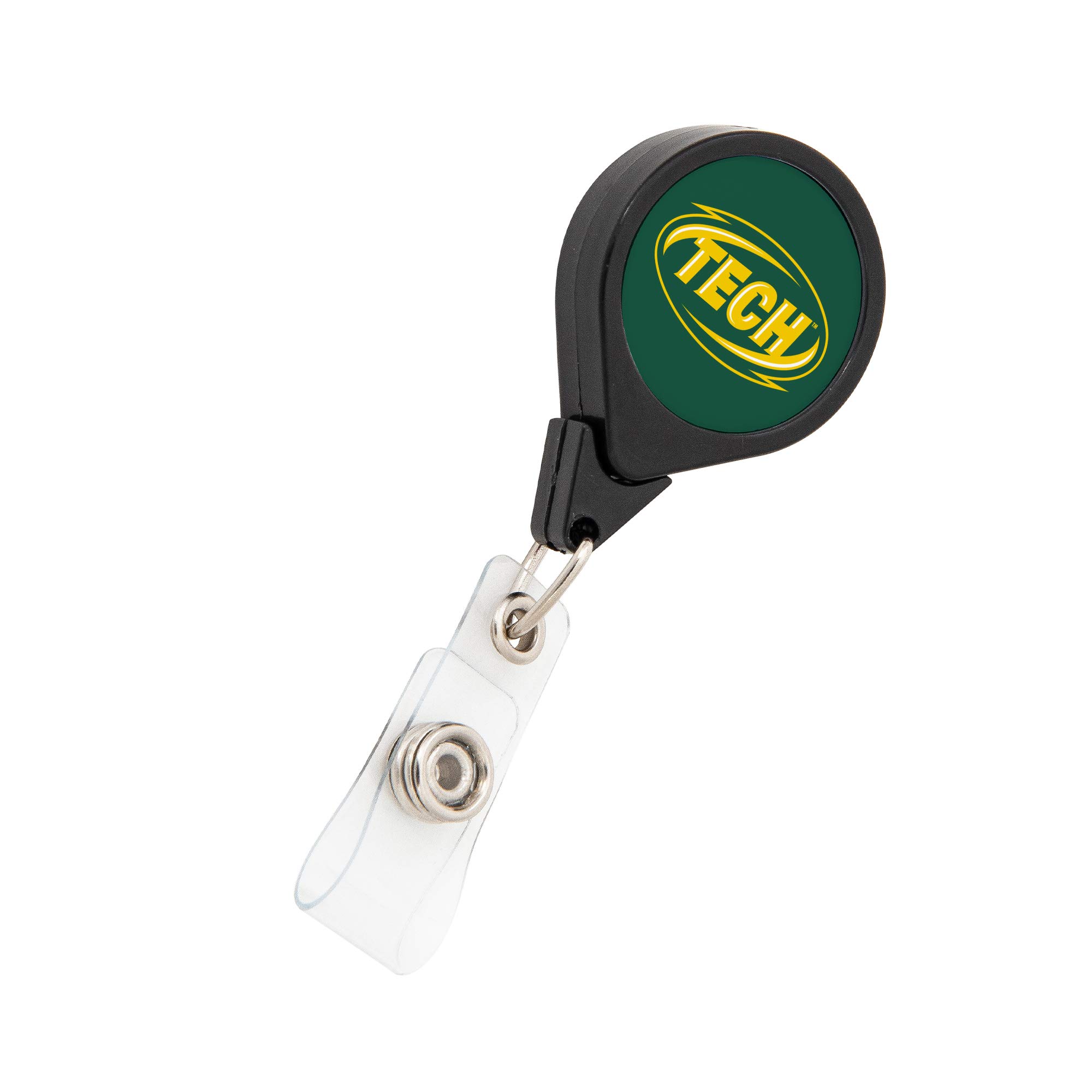 Desert Cactus Arkansas Tech University Retractable ID Badge Holder - ATU ID Reel with Secure Ticket Clip for Lanyard - Perfect for Work, School & Office Access - Ideal for Campus Security, Employee Identification & Event Badges